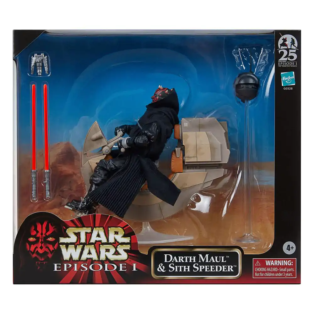 Star Wars Episode I Black Series Fahrzeug mit Action-Figur Darth Maul & Sith Speeder SDCC 2024 Produktfoto