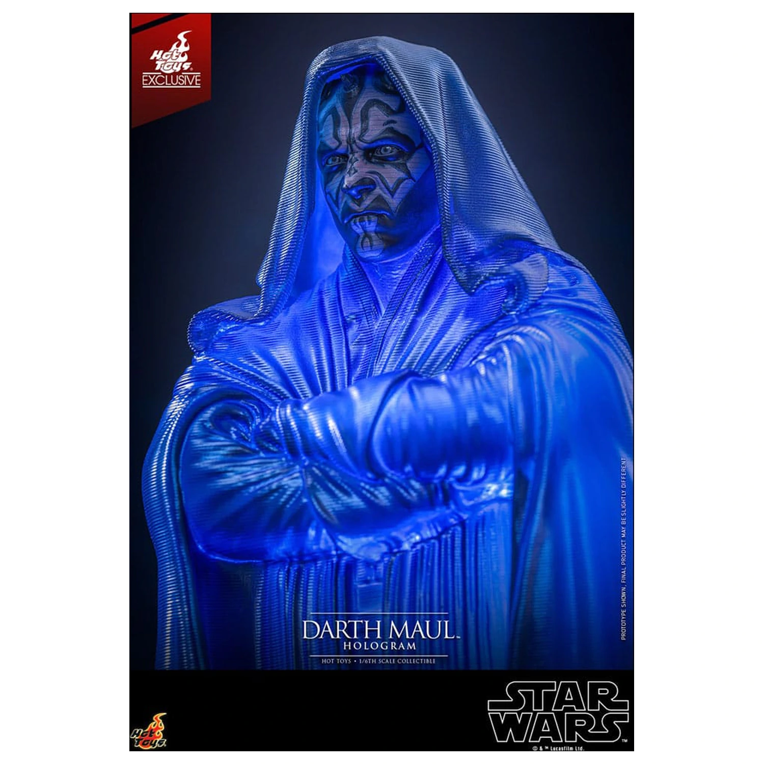 Star Wars Episode I Figur 1/6 Darth Maul Hologramm Hot Toys Exclusive 30 cm Produktfoto