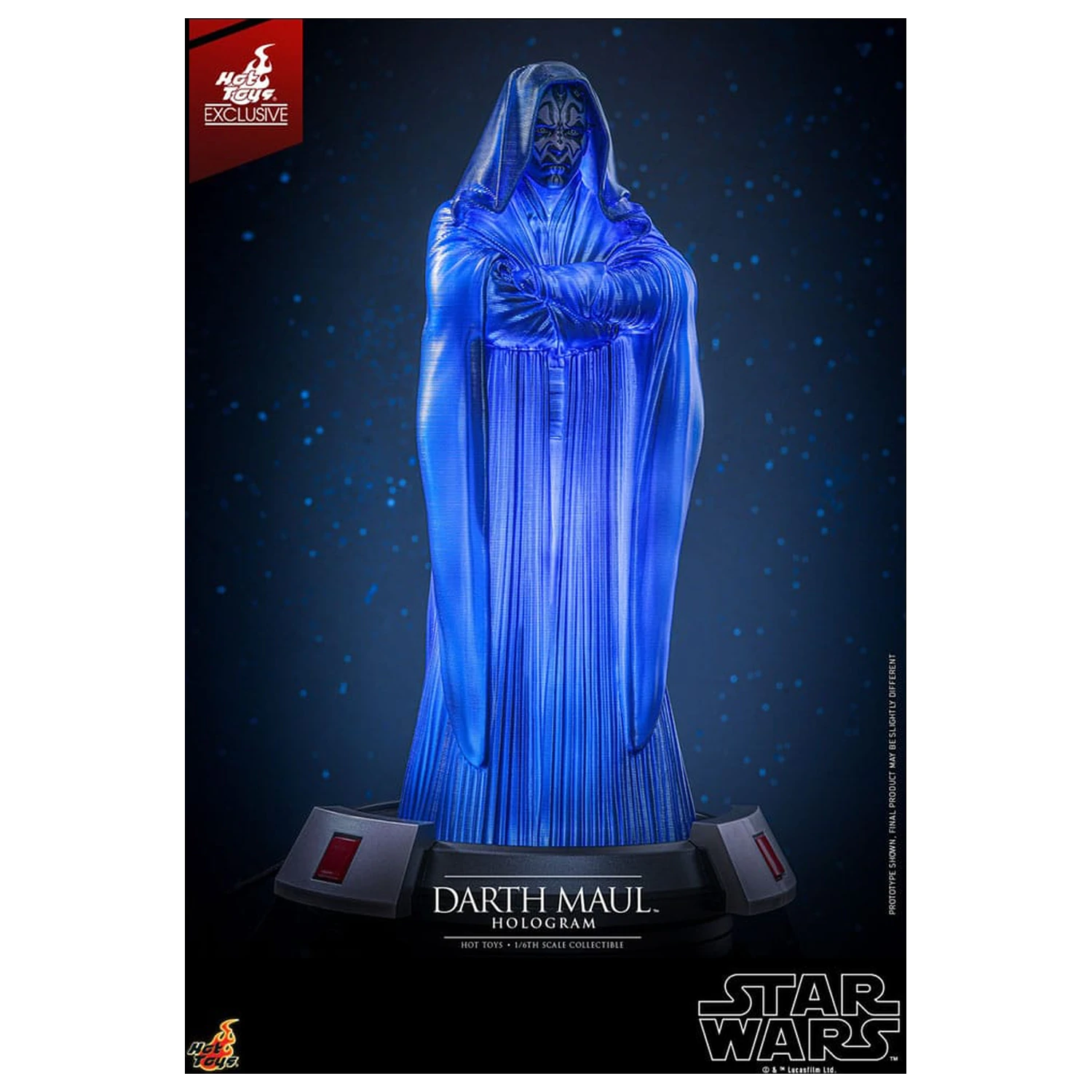Star Wars Episode I Figur 1/6 Darth Maul Hologramm Hot Toys Exclusive 30 cm Produktfoto