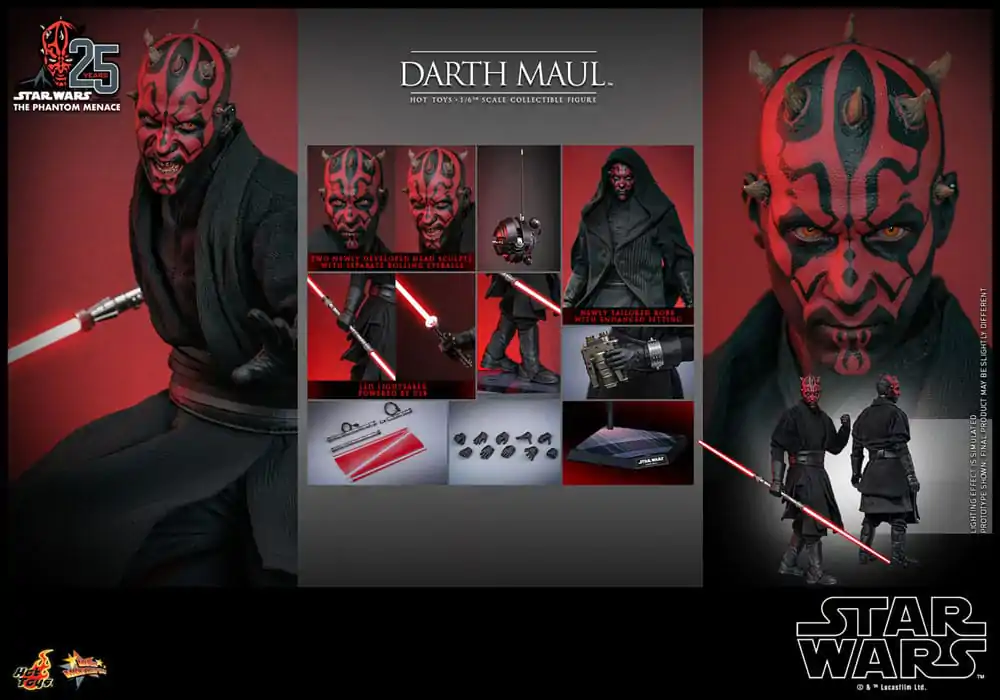 Star Wars Episode I Movie Masterpiece Actionfigur 1/6 Darth Maul 29 cm Produktfoto