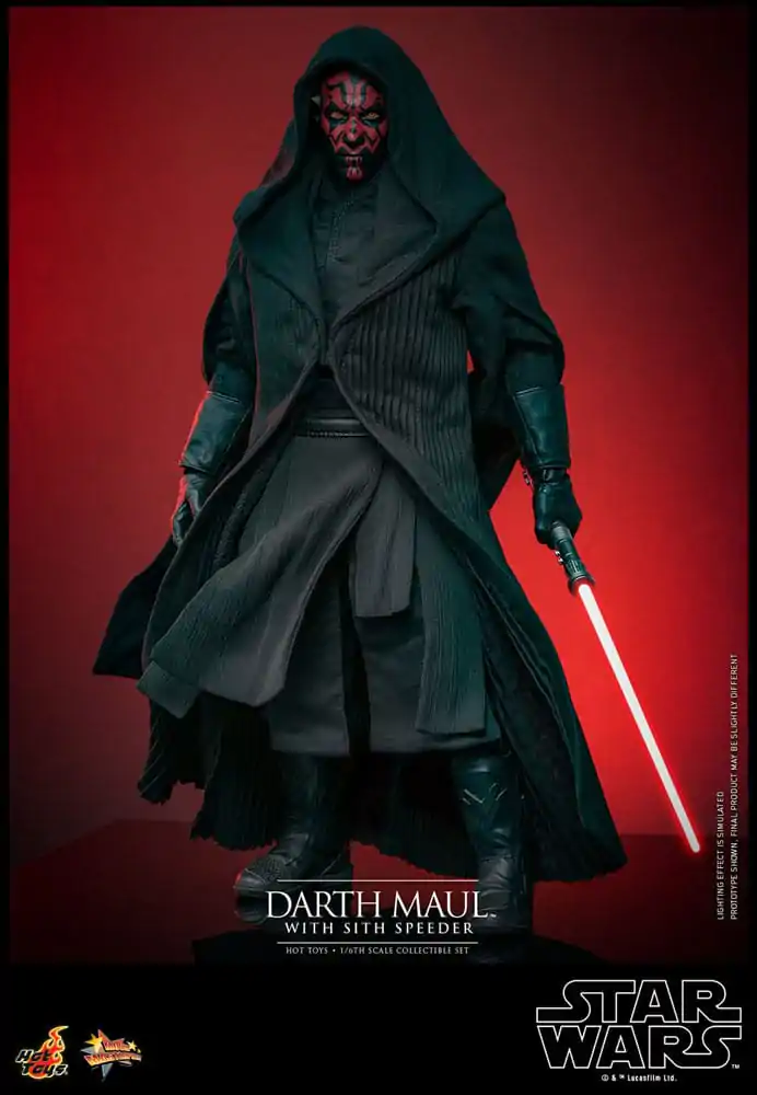 Star Wars Episode I Movie Masterpiece Actionfigur 1/6 Darth Maul with Sith Speeder 29 cm Produktfoto