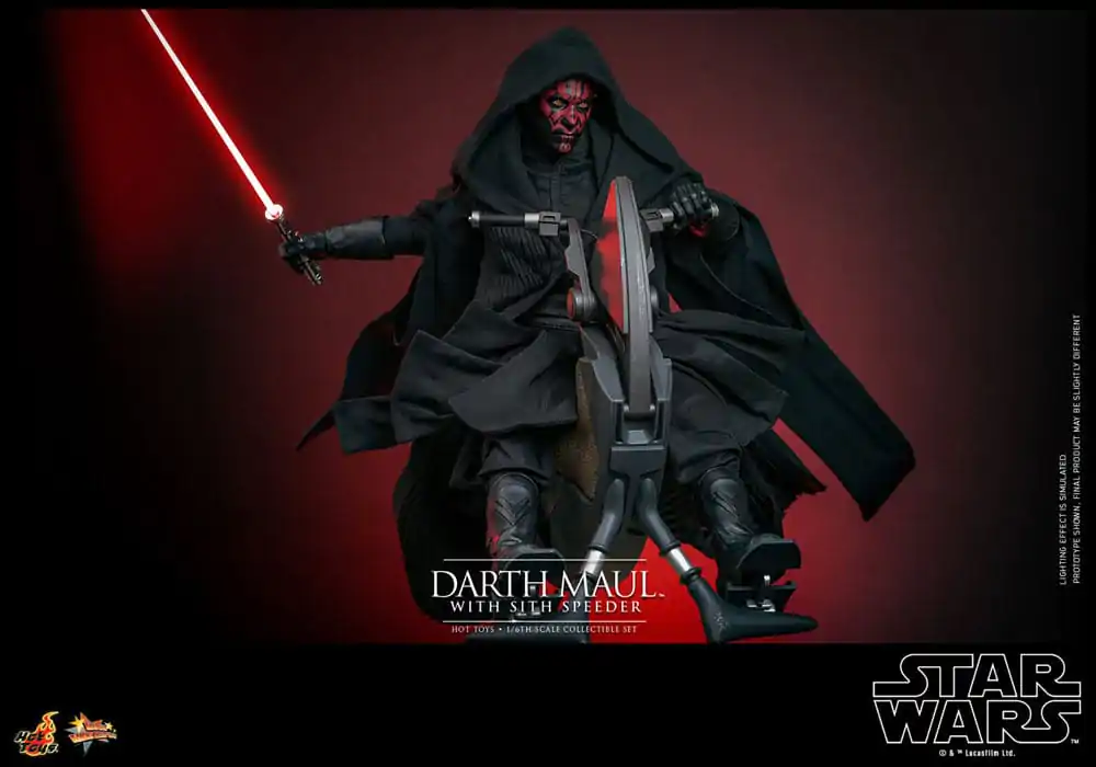 Star Wars Episode I Movie Masterpiece Actionfigur 1/6 Darth Maul with Sith Speeder 29 cm Produktfoto