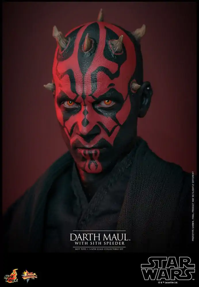 Star Wars Episode I Movie Masterpiece Actionfigur 1/6 Darth Maul with Sith Speeder 29 cm Produktfoto