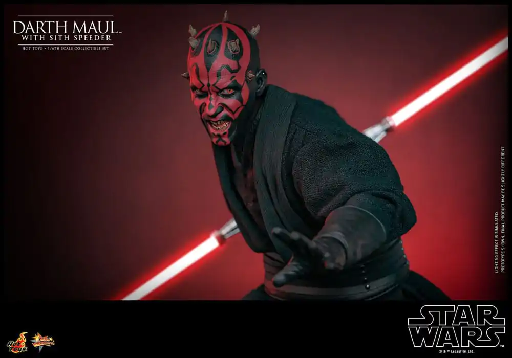 Star Wars Episode I Movie Masterpiece Actionfigur 1/6 Darth Maul with Sith Speeder 29 cm Produktfoto