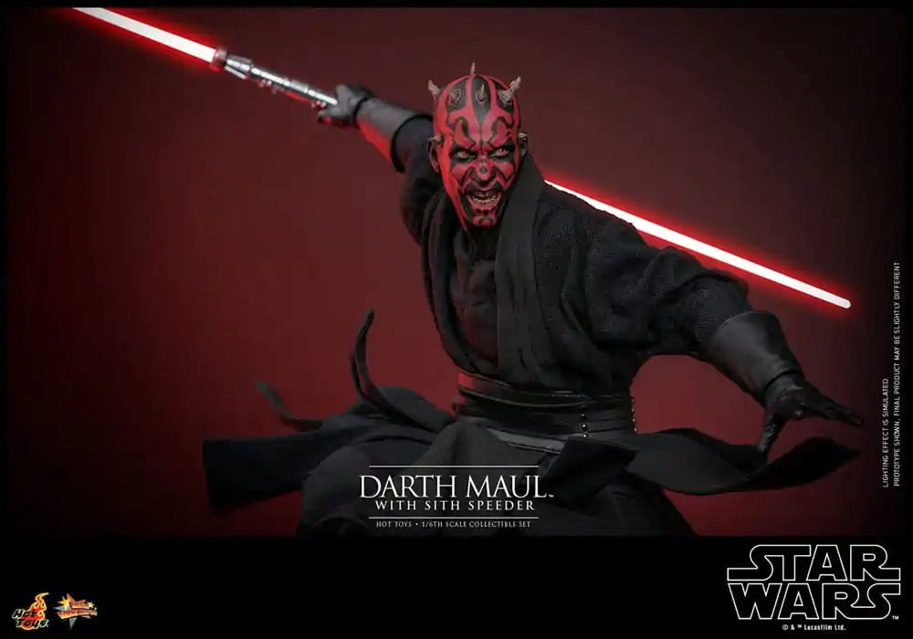 Star Wars Episode I Movie Masterpiece Actionfigur 1/6 Darth Maul with Sith Speeder 29 cm Produktfoto