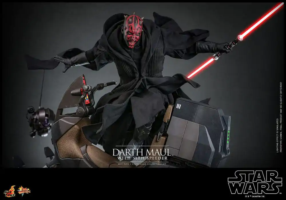 Star Wars Episode I Movie Masterpiece Actionfigur 1/6 Darth Maul with Sith Speeder 29 cm Produktfoto