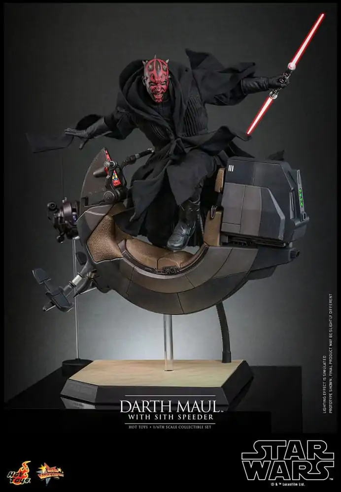 Star Wars Episode I Movie Masterpiece Actionfigur 1/6 Darth Maul with Sith Speeder 29 cm Produktfoto