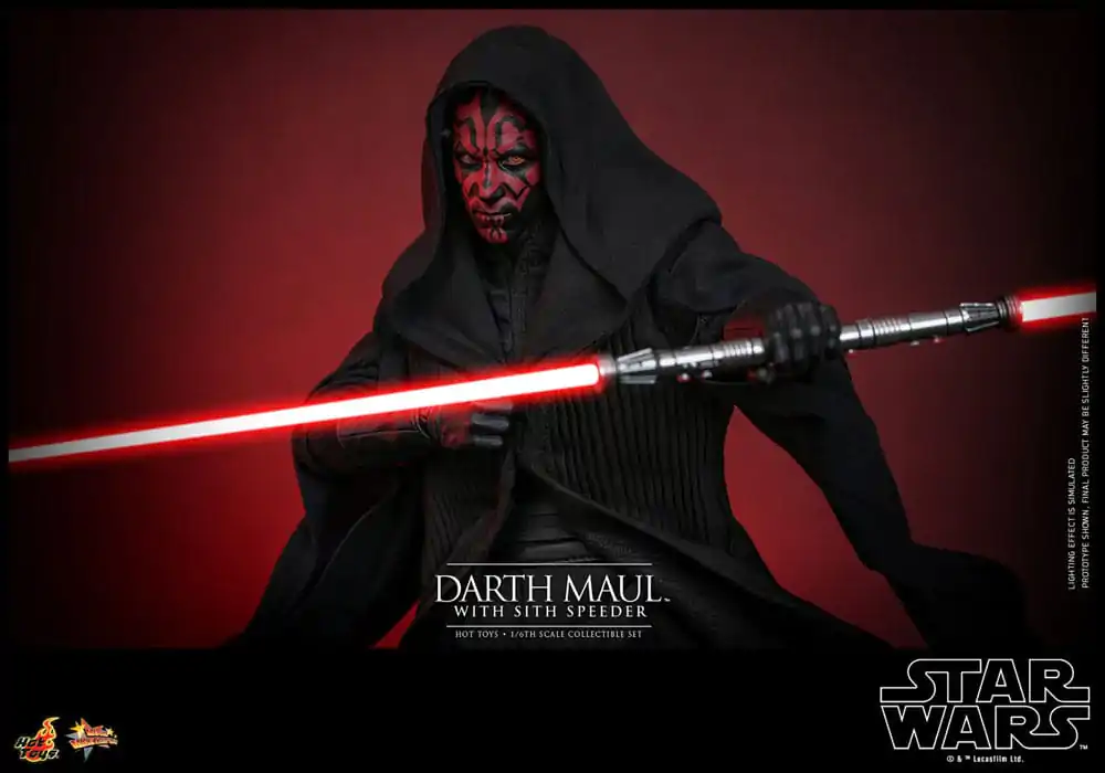 Star Wars Episode I Movie Masterpiece Actionfigur 1/6 Darth Maul with Sith Speeder 29 cm Produktfoto