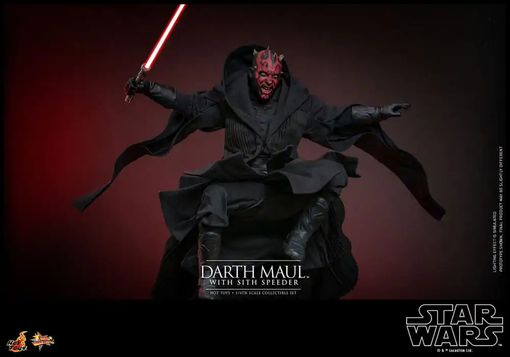 Star Wars Episode I Movie Masterpiece Actionfigur 1/6 Darth Maul with Sith Speeder 29 cm Produktfoto