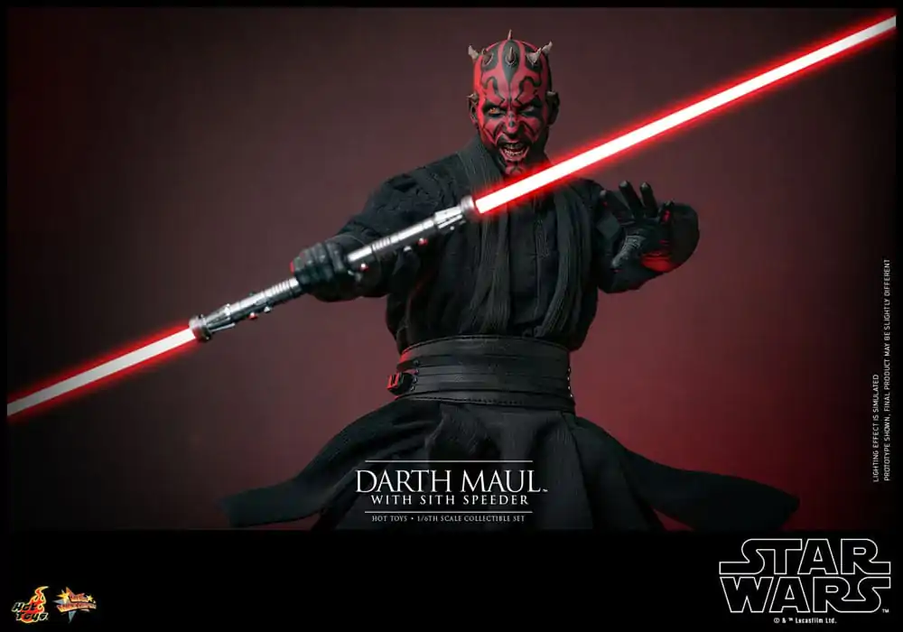 Star Wars Episode I Movie Masterpiece Actionfigur 1/6 Darth Maul with Sith Speeder 29 cm Produktfoto