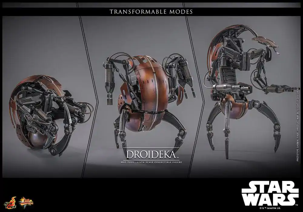 Star Wars Episode I Movie Masterpiece Actionfigur 1/6 Droideka 27 cm Produktfoto