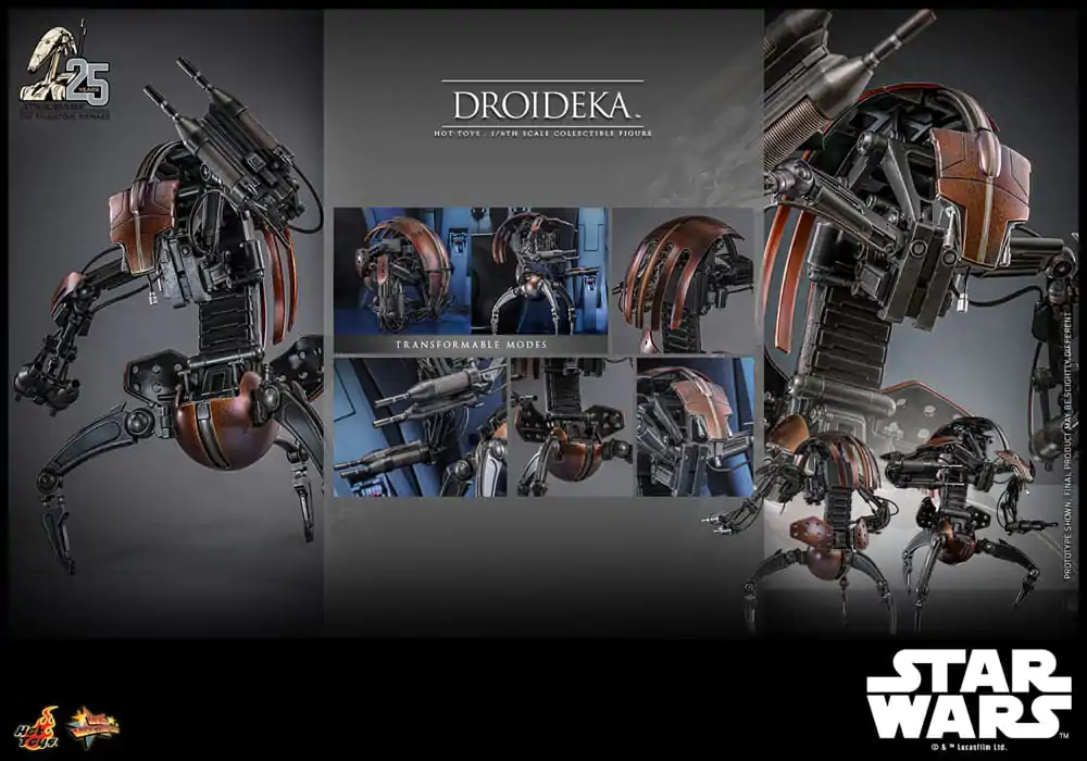 Star Wars Episode I Movie Masterpiece Actionfigur 1/6 Droideka 27 cm Produktfoto