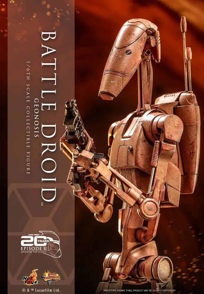 Star Wars: Episode II Action Figur 1/6 Battle Droid (Geonosis) 31 cm Produktfoto