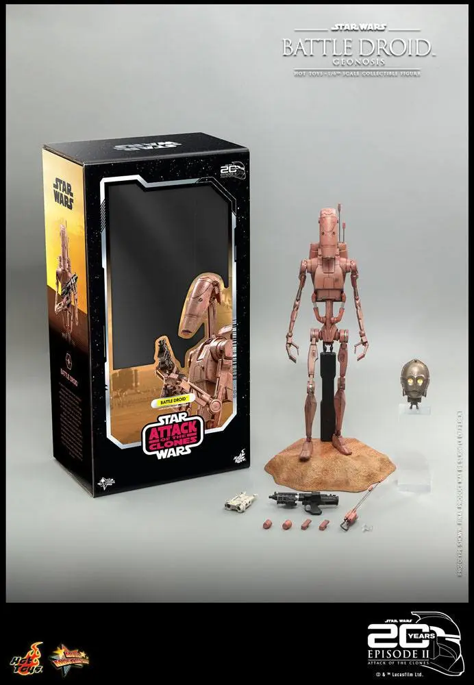 Star Wars: Episode II Action Figur 1/6 Battle Droid (Geonosis) 31 cm Produktfoto