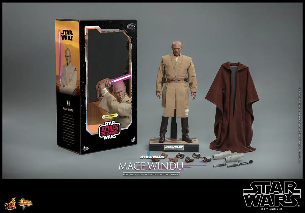 Star Wars: Episode II Actionfigur 1/6 Mace Windu 32 cm Produktfoto