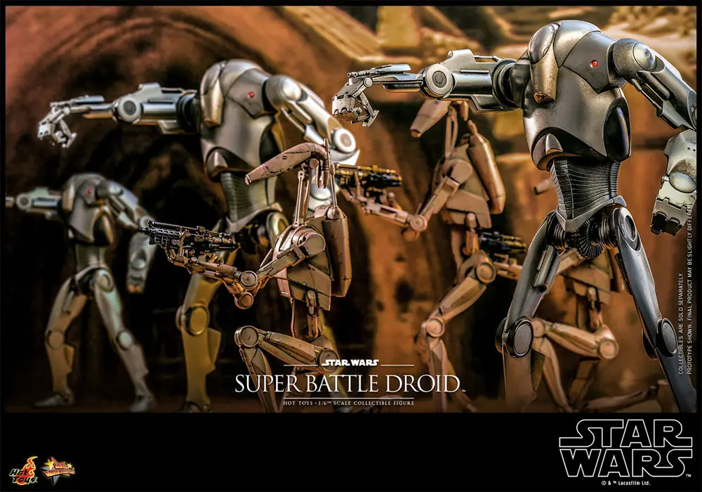 Star Wars: Episode II Actionfigur 1/6 Super Battle Droid 32 cm Produktfoto
