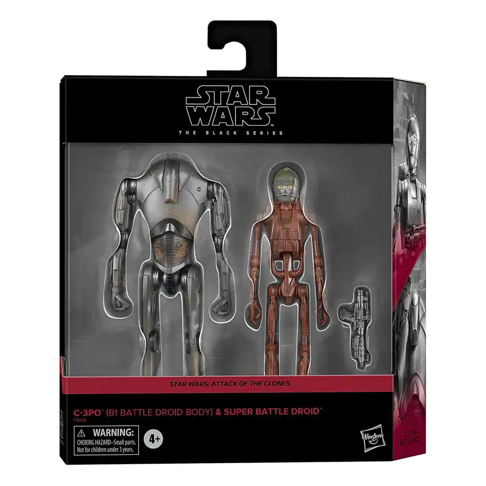 Star Wars Episode II Black Series Action Figur 2er-Pack C-3PO (B1 Battle Droid Body) & Super Battle Droid 15 cm Produktfoto