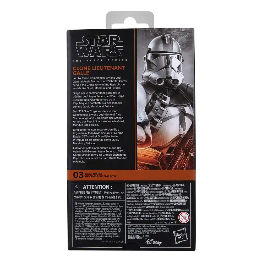Star Wars Episode III Black Series Actionfigur Clone Lieutenant Galle 15 cm Produktfoto