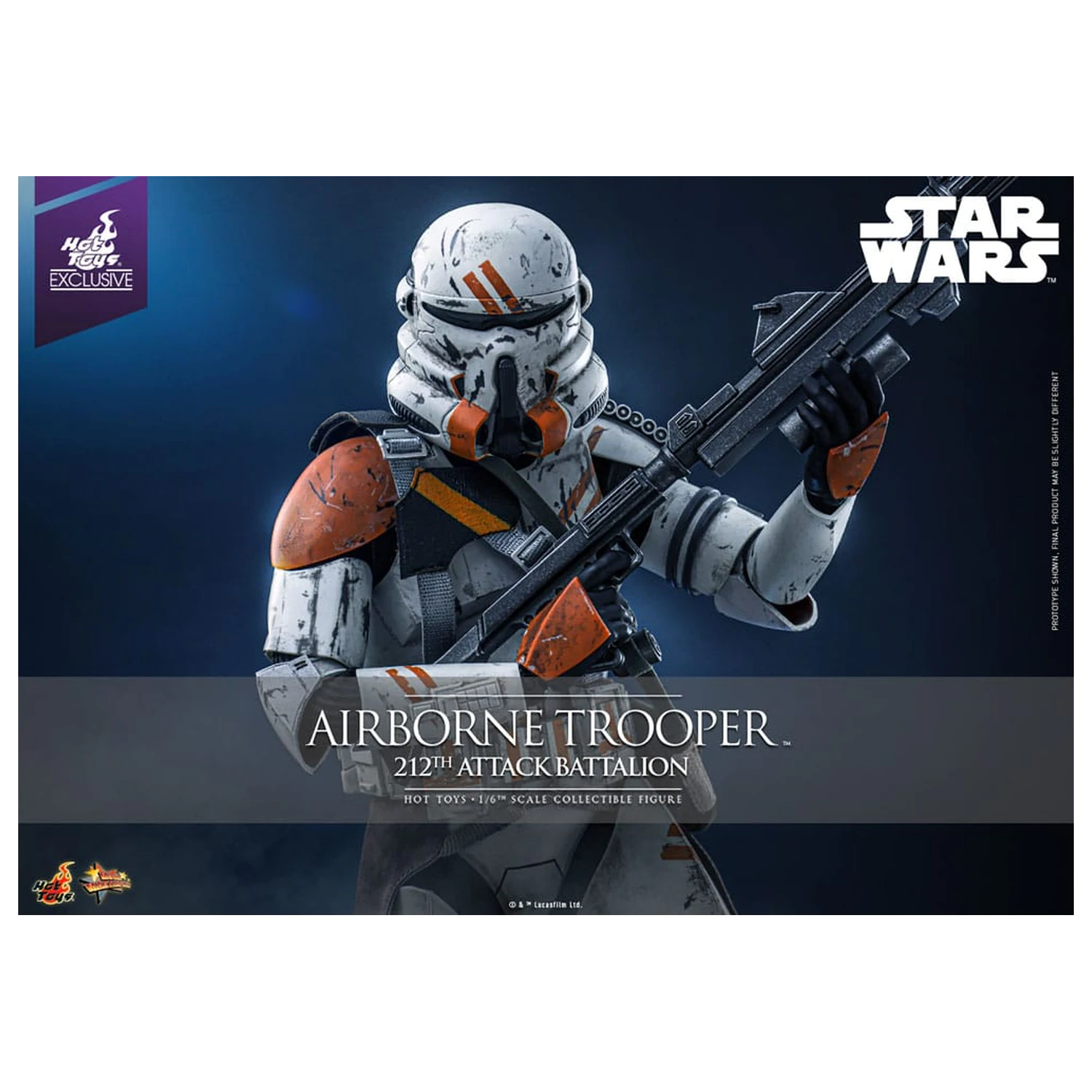 Star Wars: Episode III - Revenge of the Sith Action Figur 1/6 Airborne Trooper (212th Attack Battalion) 30 cm Produktfoto