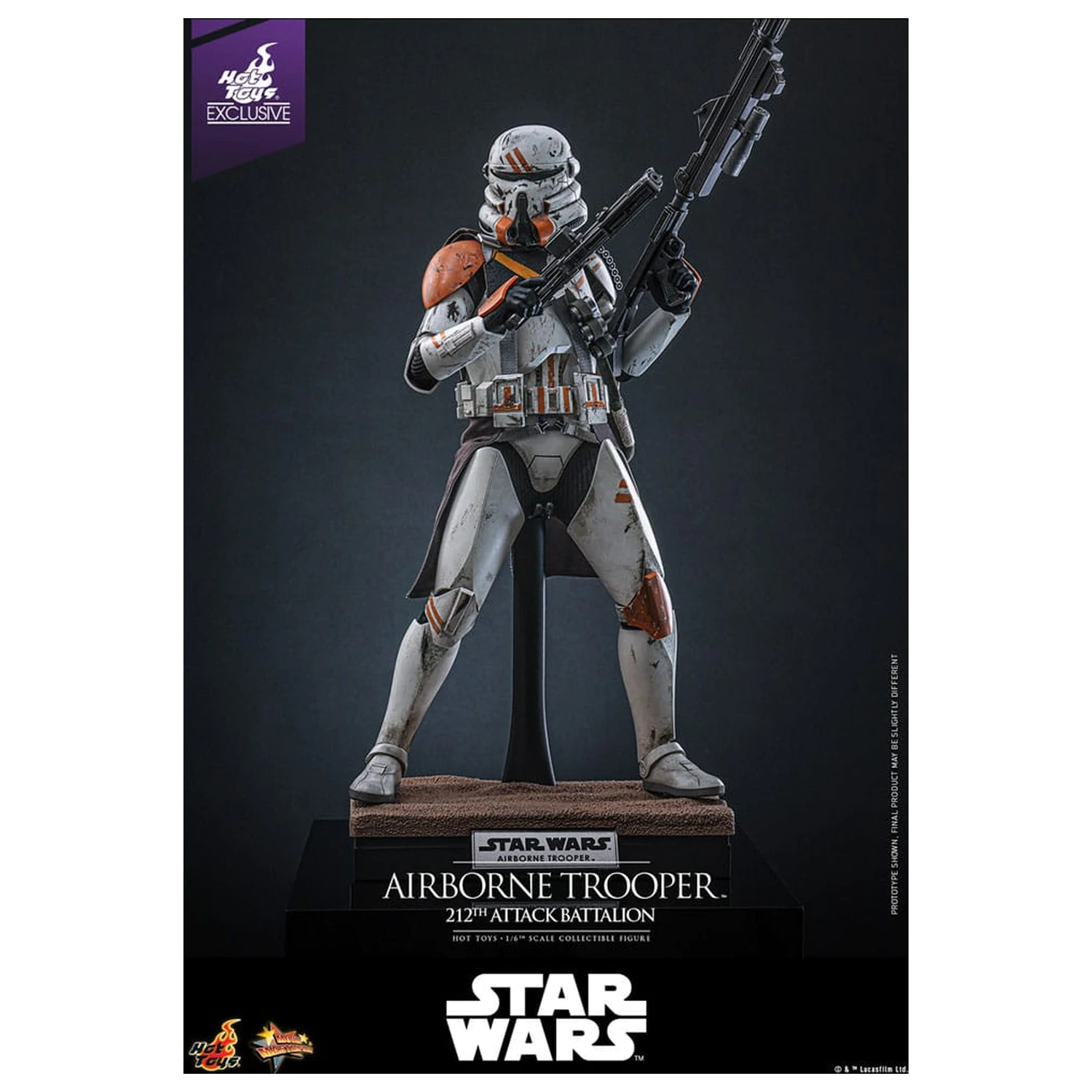 Star Wars: Episode III - Revenge of the Sith Action Figur 1/6 Airborne Trooper (212th Attack Battalion) 30 cm Produktfoto