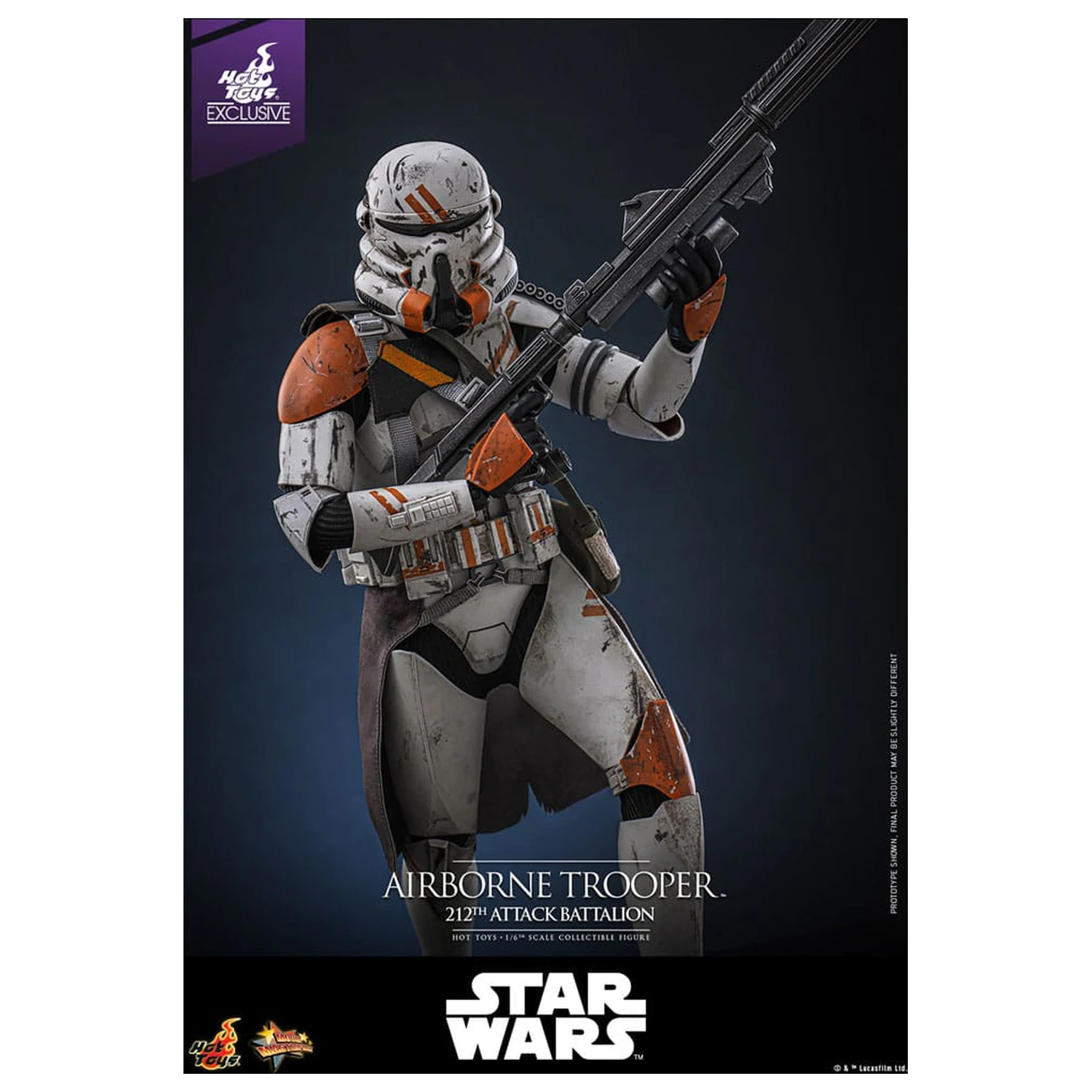 Star Wars: Episode III - Revenge of the Sith Action Figur 1/6 Airborne Trooper (212th Attack Battalion) 30 cm Produktfoto