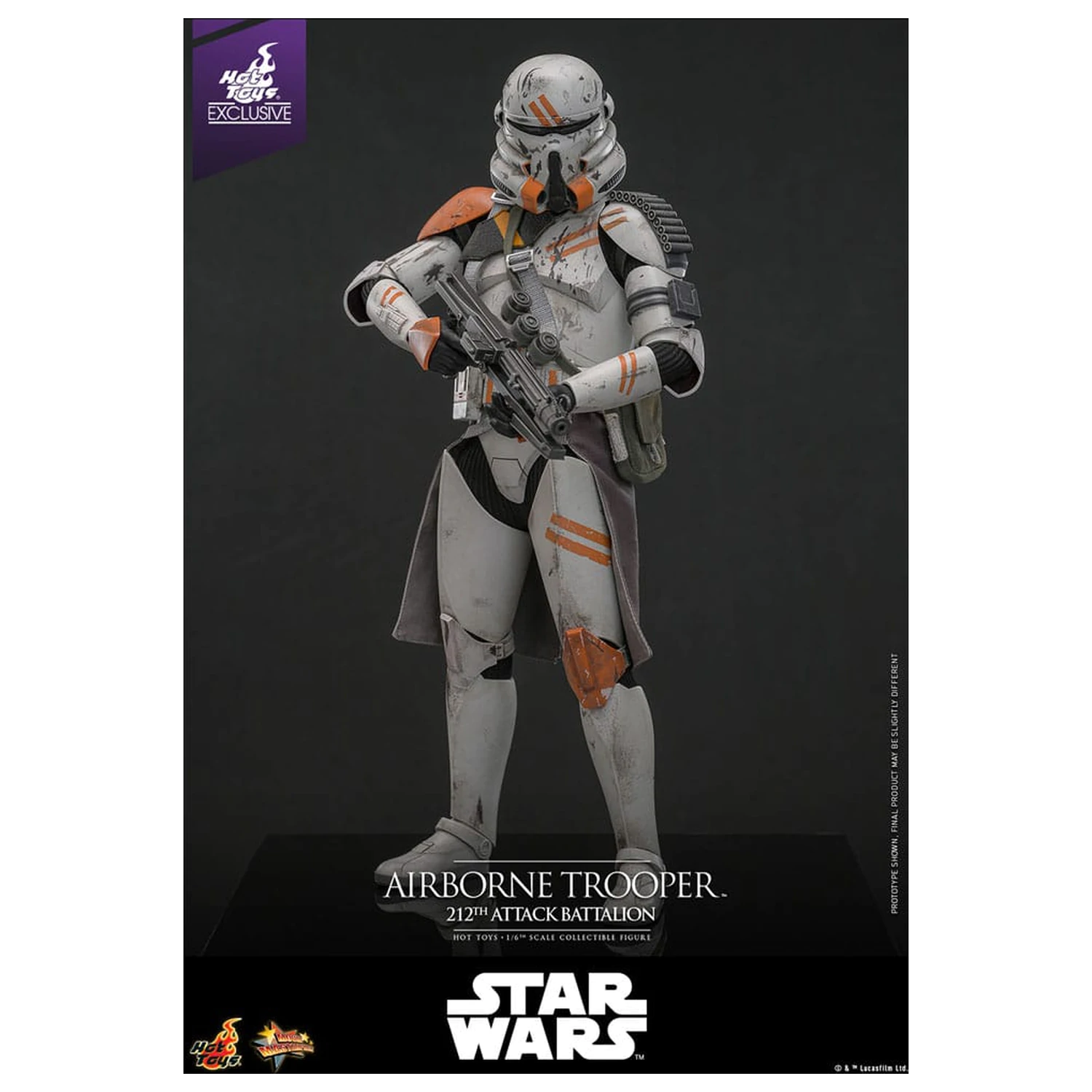 Star Wars: Episode III - Revenge of the Sith Action Figur 1/6 Airborne Trooper (212th Attack Battalion) 30 cm Produktfoto