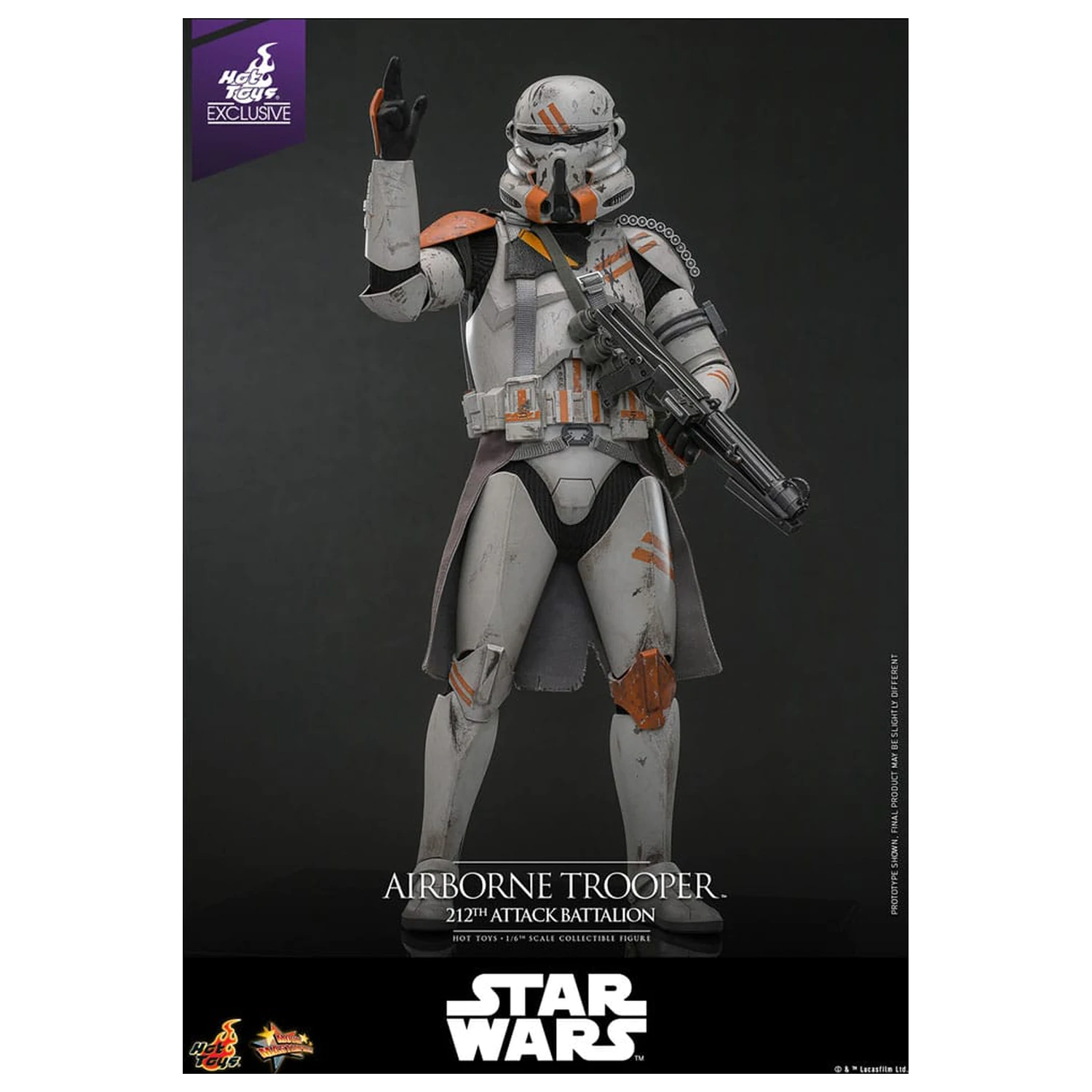 Star Wars: Episode III - Revenge of the Sith Action Figur 1/6 Airborne Trooper (212th Attack Battalion) 30 cm Produktfoto