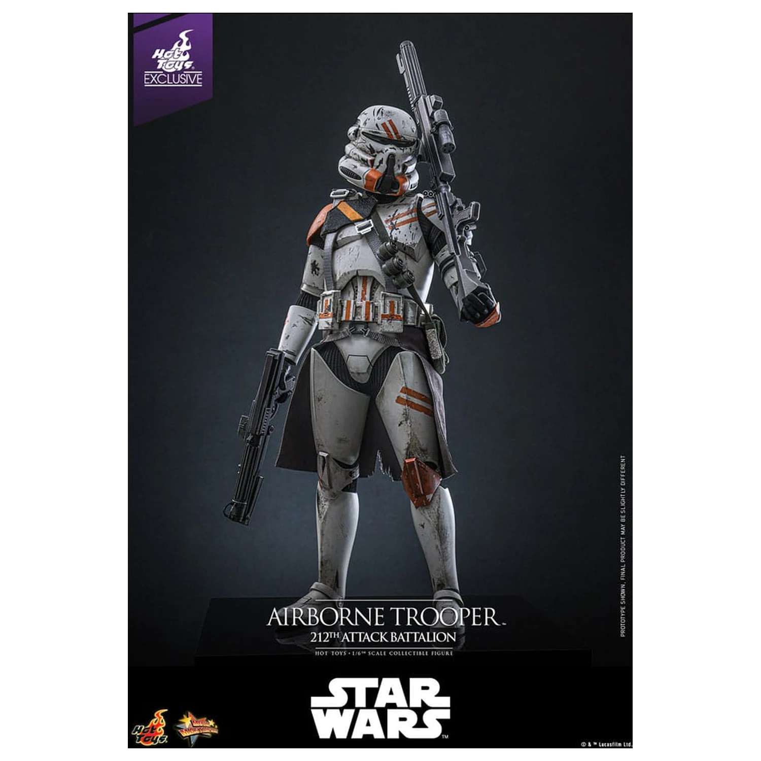 Star Wars: Episode III - Revenge of the Sith Action Figur 1/6 Airborne Trooper (212th Attack Battalion) 30 cm Produktfoto