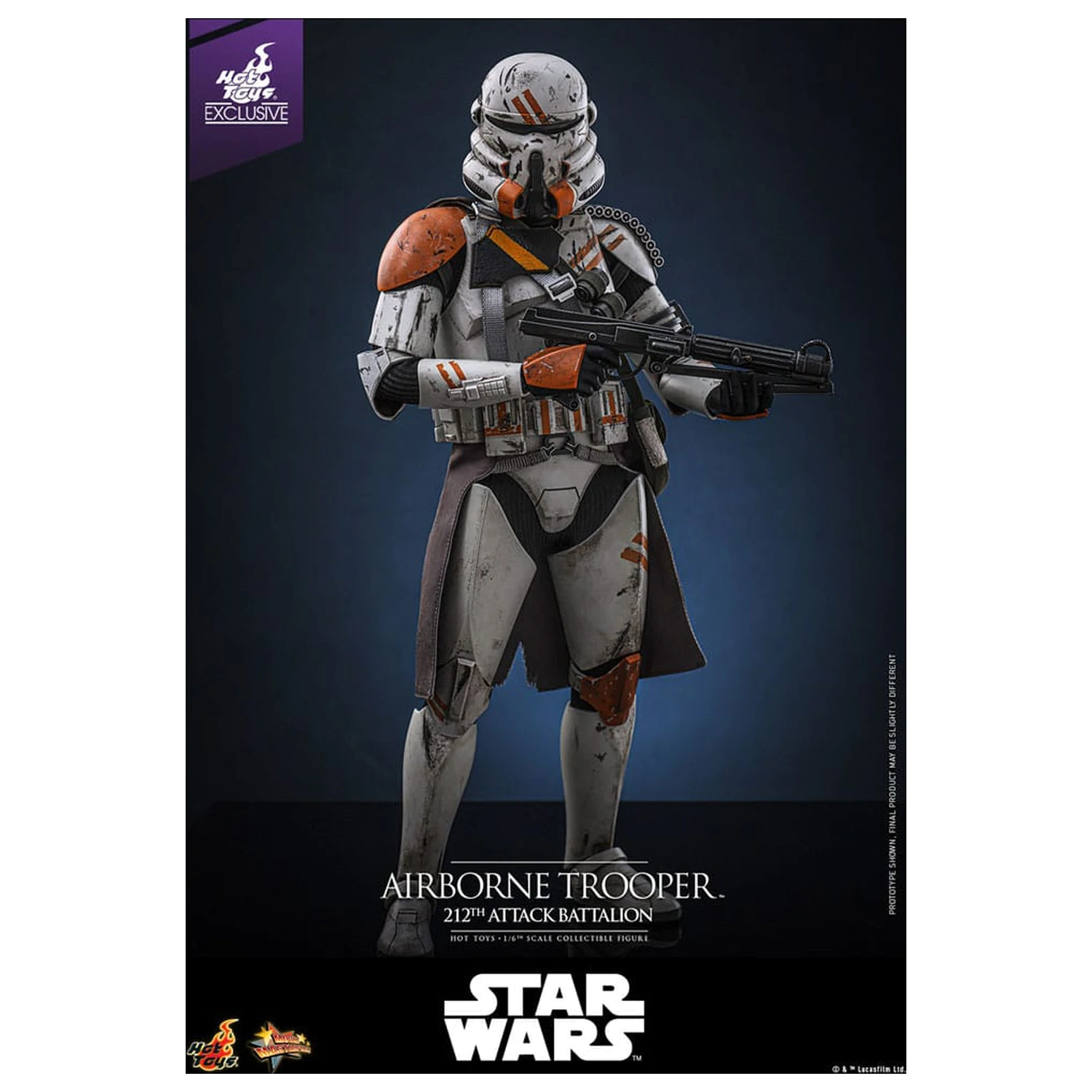 Star Wars: Episode III - Revenge of the Sith Action Figur 1/6 Airborne Trooper (212th Attack Battalion) 30 cm Produktfoto
