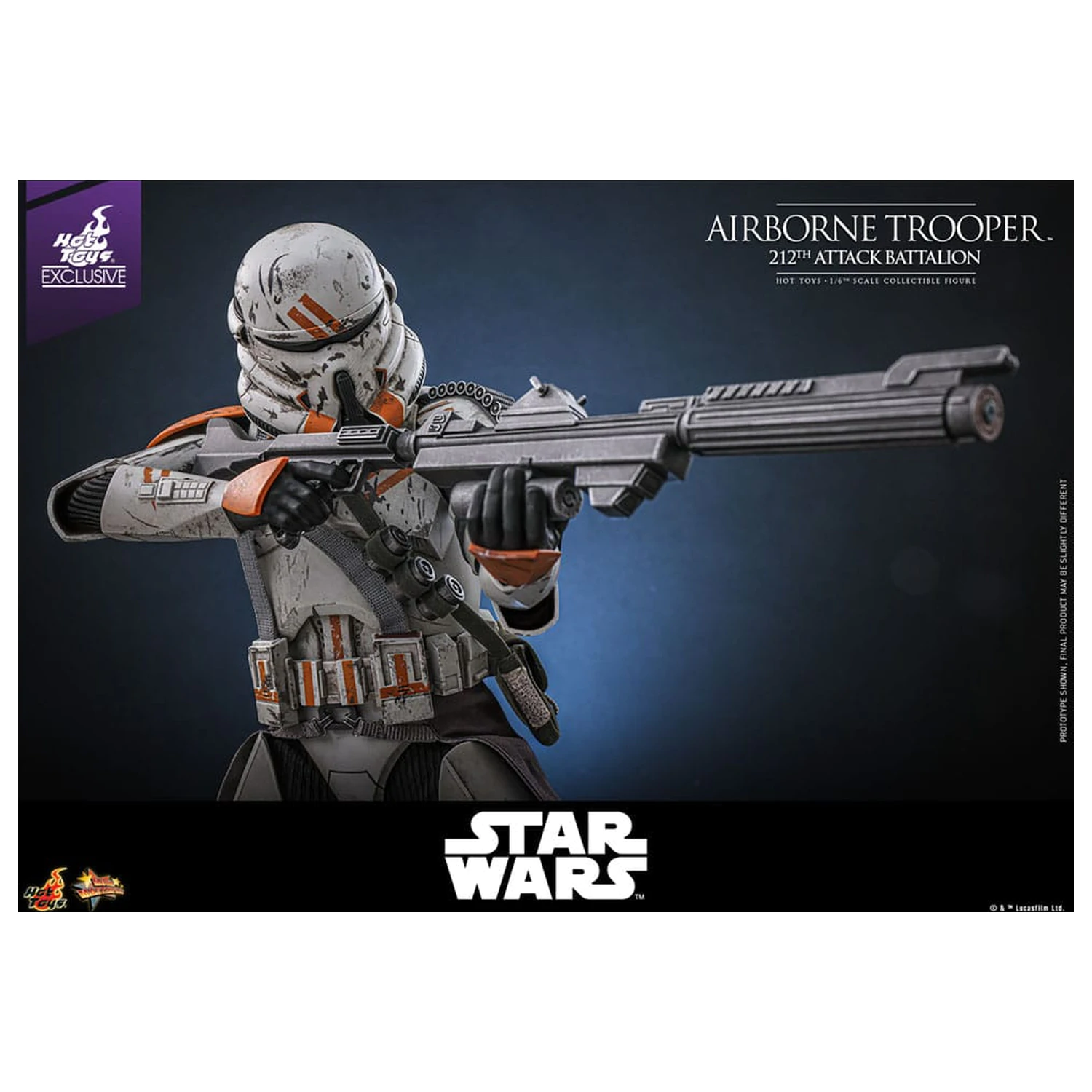 Star Wars: Episode III - Revenge of the Sith Action Figur 1/6 Airborne Trooper (212th Attack Battalion) 30 cm Produktfoto