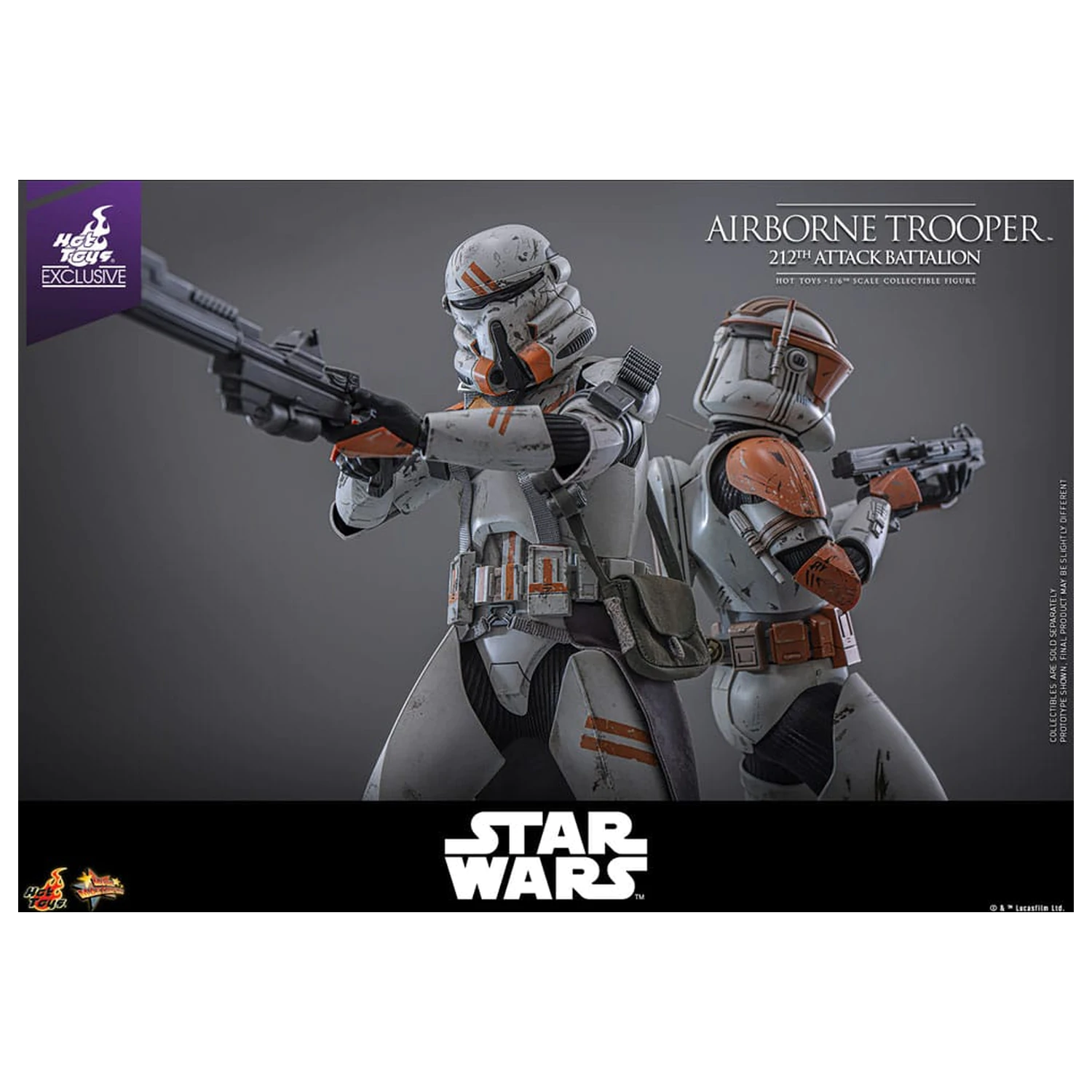 Star Wars: Episode III - Revenge of the Sith Action Figur 1/6 Airborne Trooper (212th Attack Battalion) 30 cm Produktfoto
