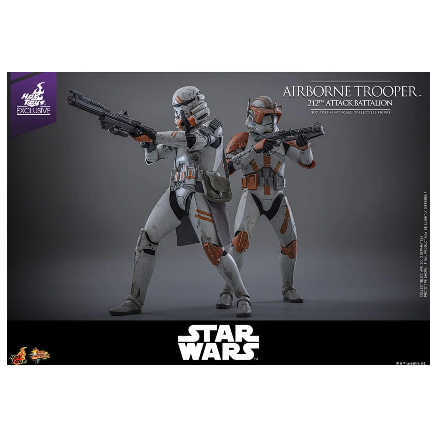 Star Wars: Episode III - Revenge of the Sith Action Figur 1/6 Airborne Trooper (212th Attack Battalion) 30 cm Produktfoto