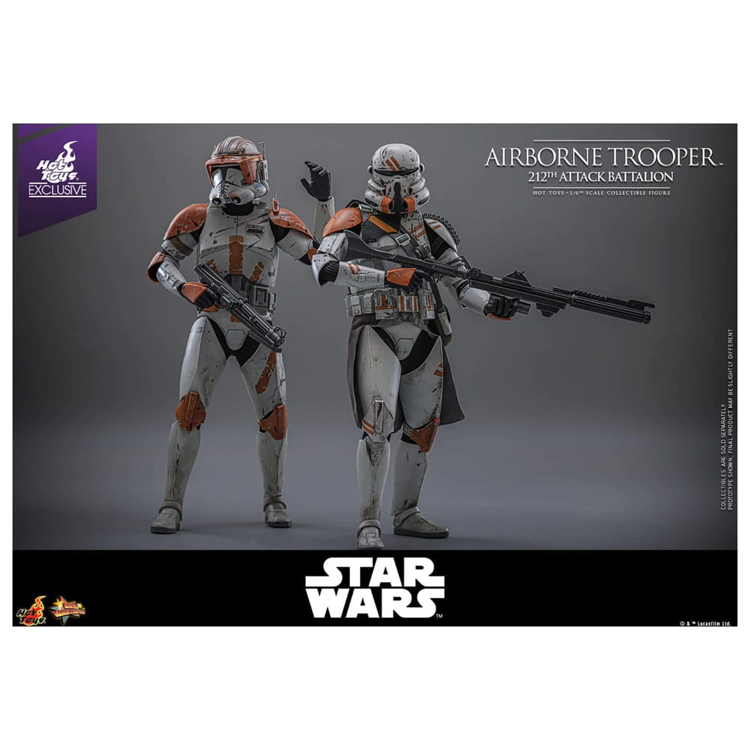 Star Wars: Episode III - Revenge of the Sith Action Figur 1/6 Airborne Trooper (212th Attack Battalion) 30 cm Produktfoto