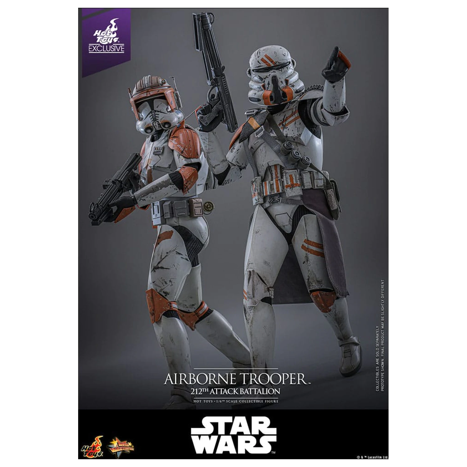 Star Wars: Episode III - Revenge of the Sith Action Figur 1/6 Airborne Trooper (212th Attack Battalion) 30 cm Produktfoto