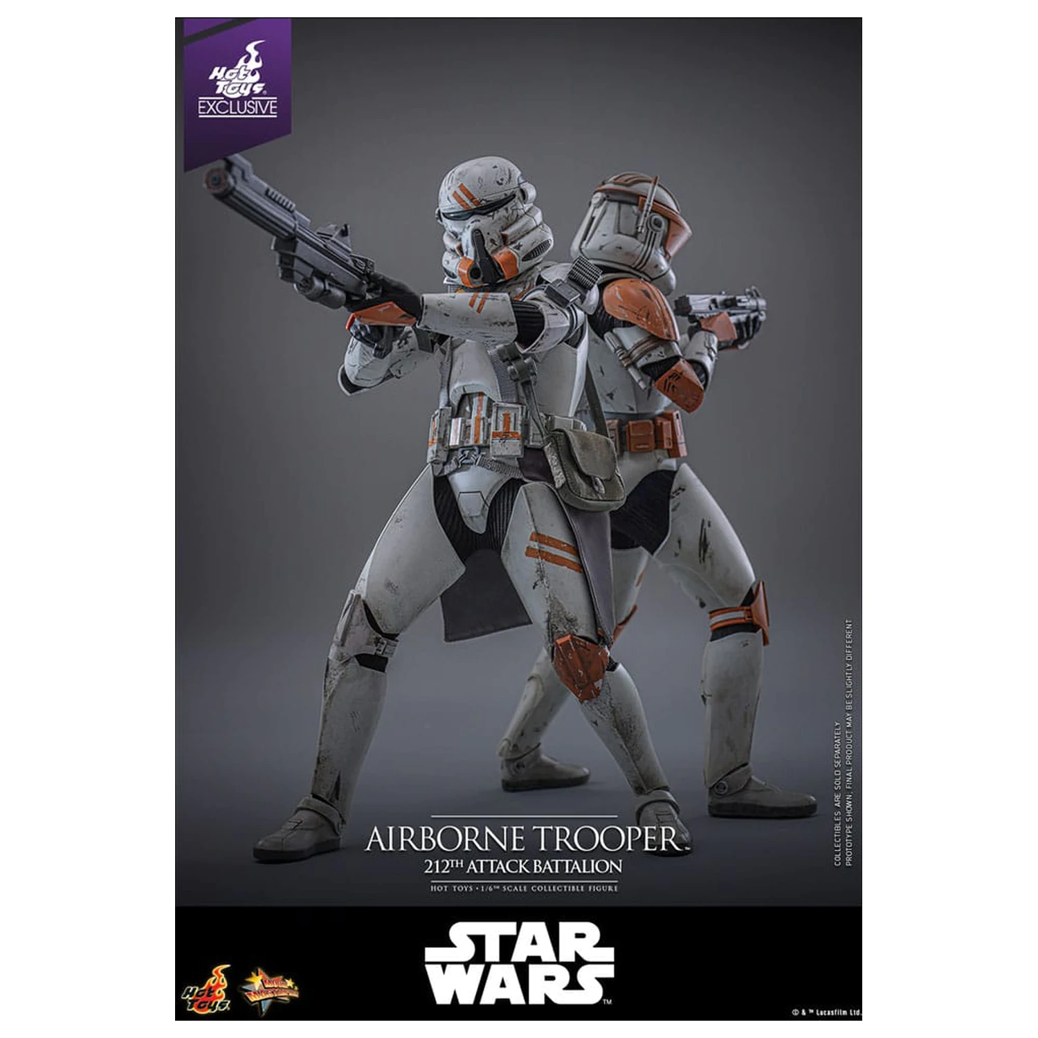 Star Wars: Episode III - Revenge of the Sith Action Figur 1/6 Airborne Trooper (212th Attack Battalion) 30 cm Produktfoto