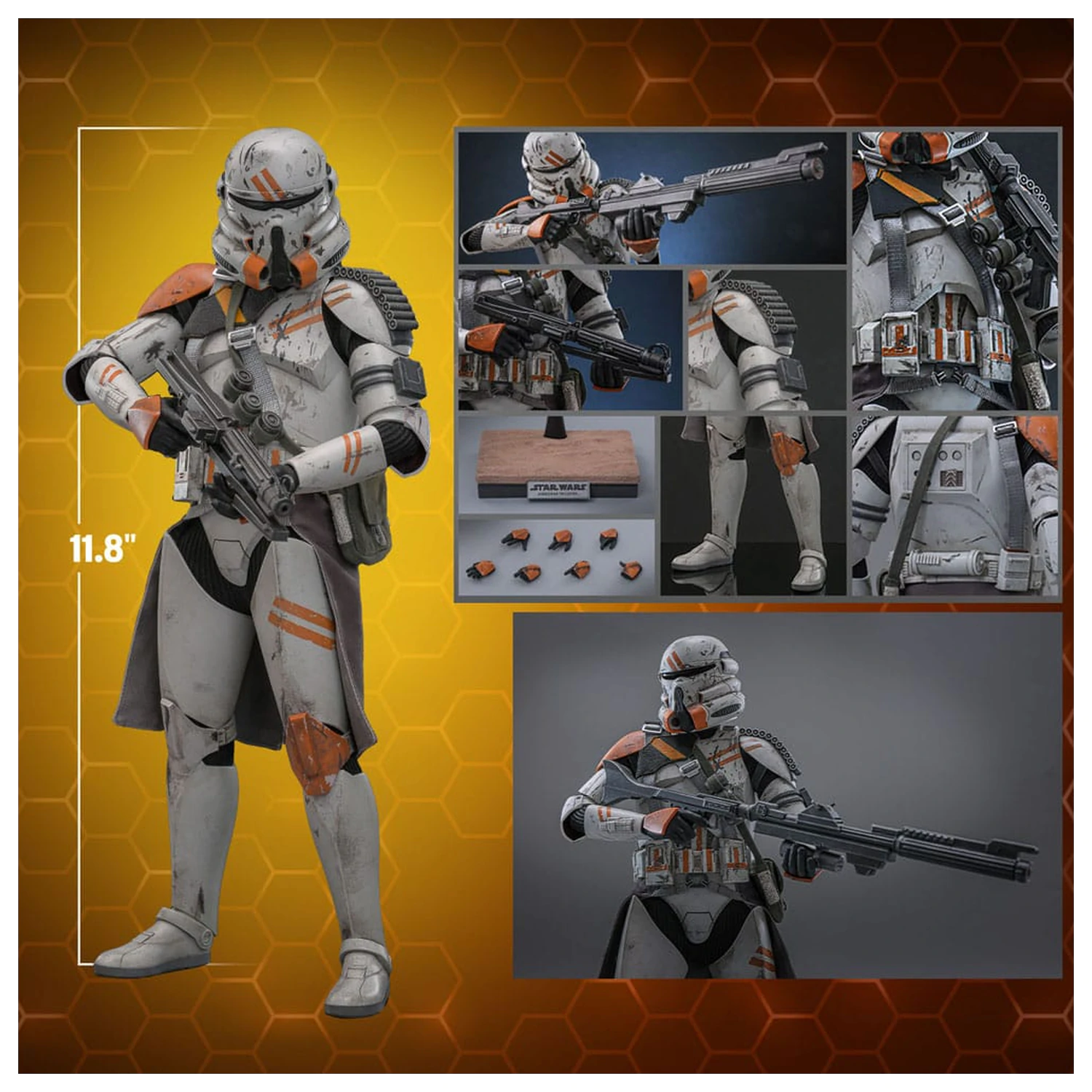 Star Wars: Episode III - Revenge of the Sith Action Figur 1/6 Airborne Trooper (212th Attack Battalion) 30 cm Produktfoto