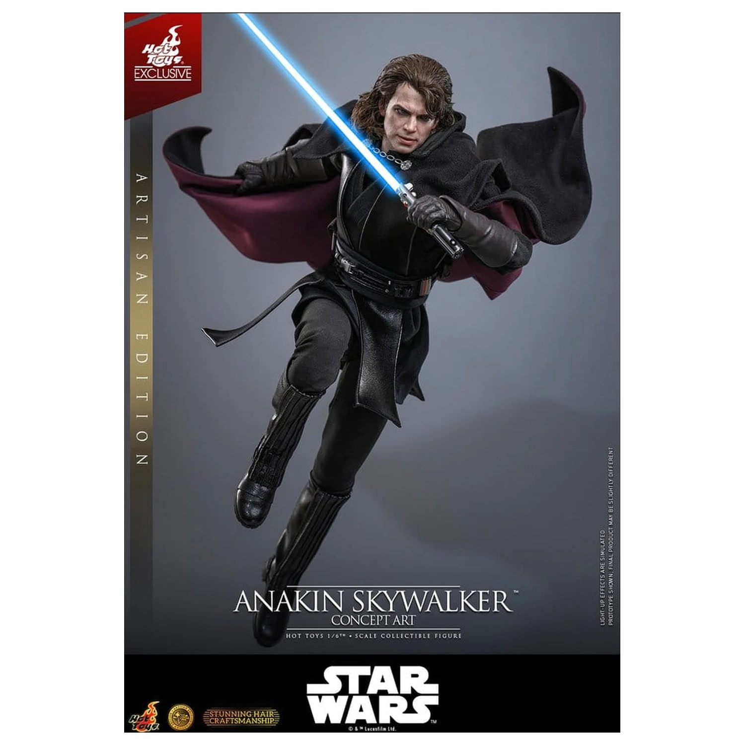 Star Wars Episode III: Revenge Of The Sith Film Meisterstück Actionfigur 1/6 Anakin Skywalker (Concept Art Version) (Artisan Edition) Hot Toys Exklusiv 31 cm Produktfoto