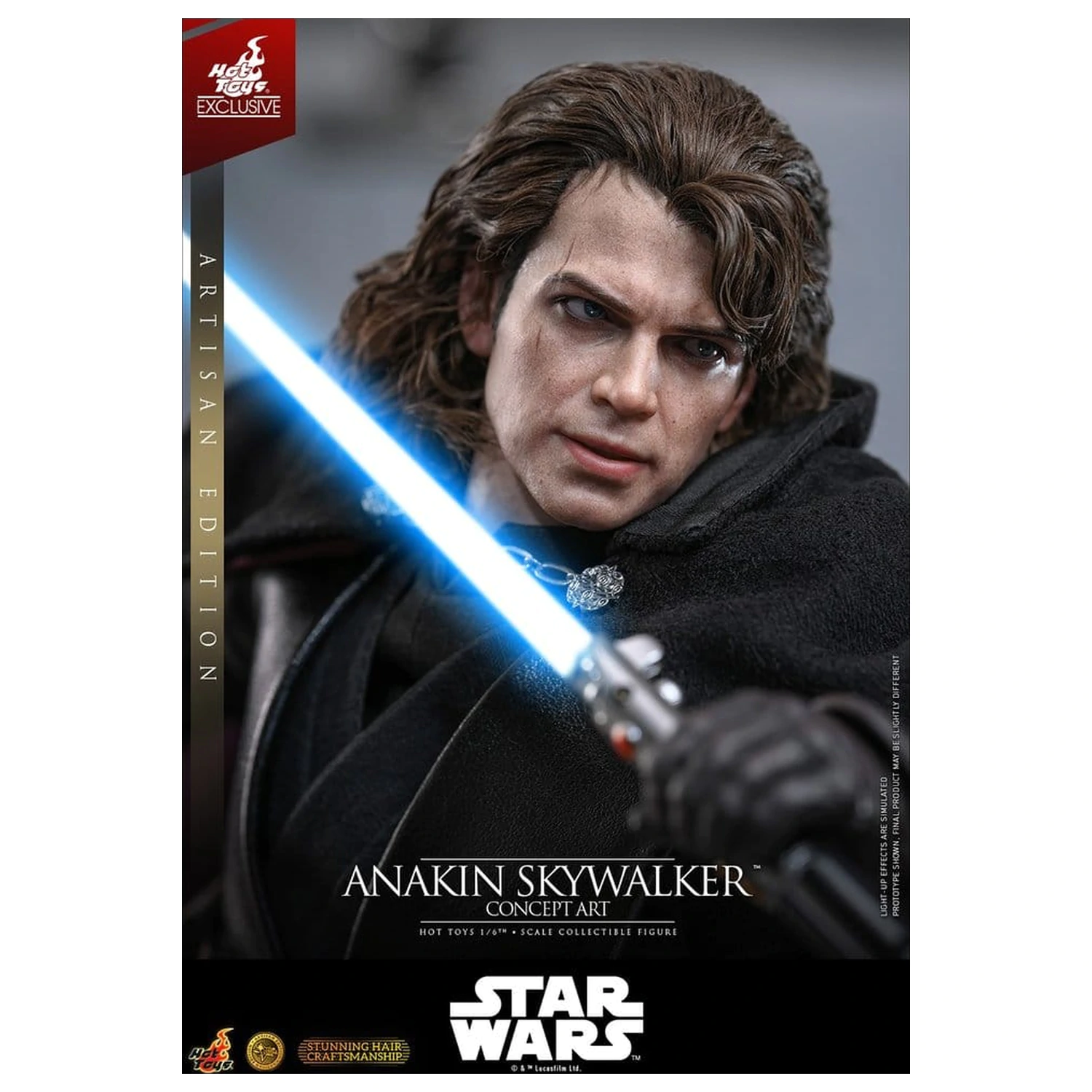 Star Wars Episode III: Revenge Of The Sith Film Meisterstück Actionfigur 1/6 Anakin Skywalker (Concept Art Version) (Artisan Edition) Hot Toys Exklusiv 31 cm Produktfoto