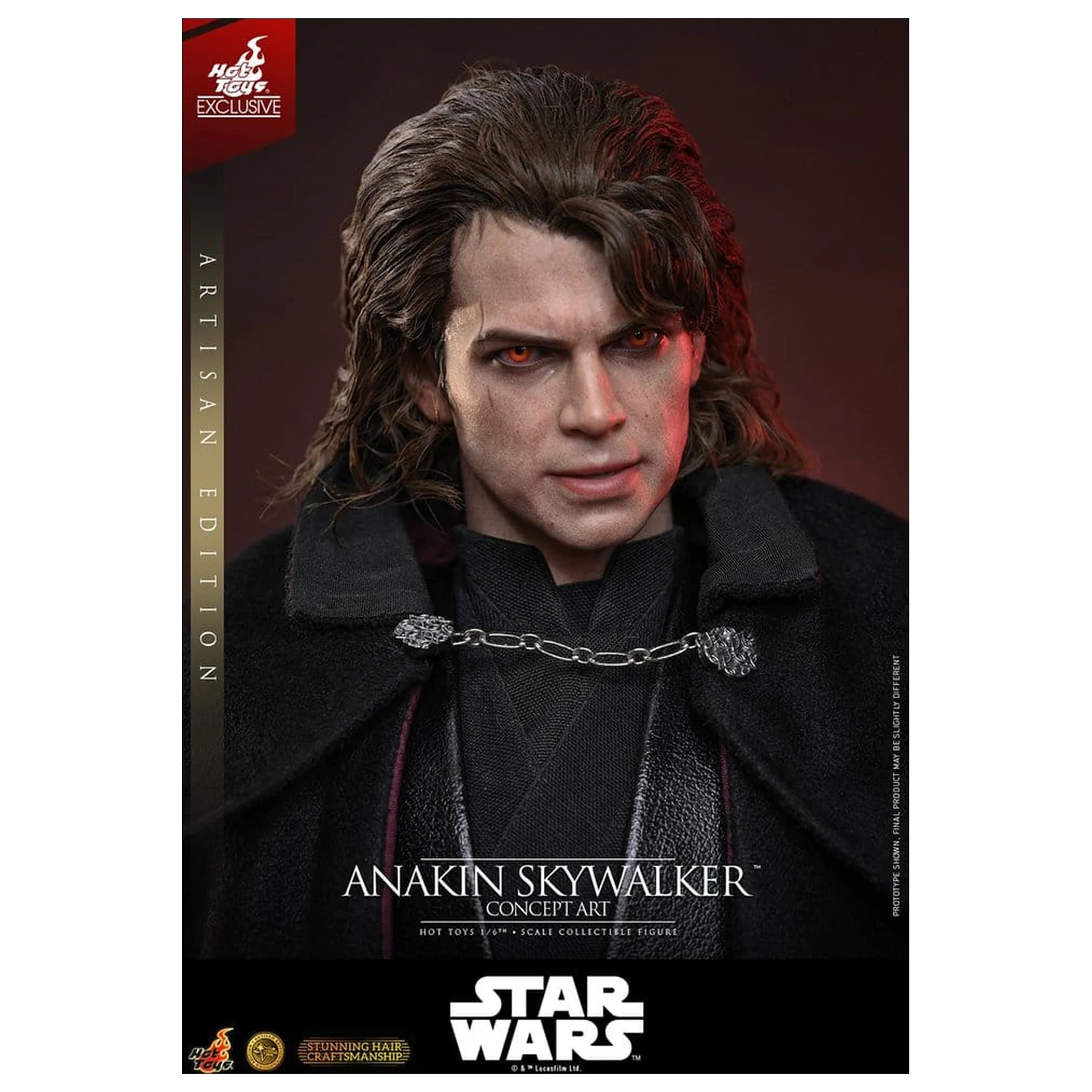Star Wars Episode III: Revenge Of The Sith Film Meisterstück Actionfigur 1/6 Anakin Skywalker (Concept Art Version) (Artisan Edition) Hot Toys Exklusiv 31 cm Produktfoto
