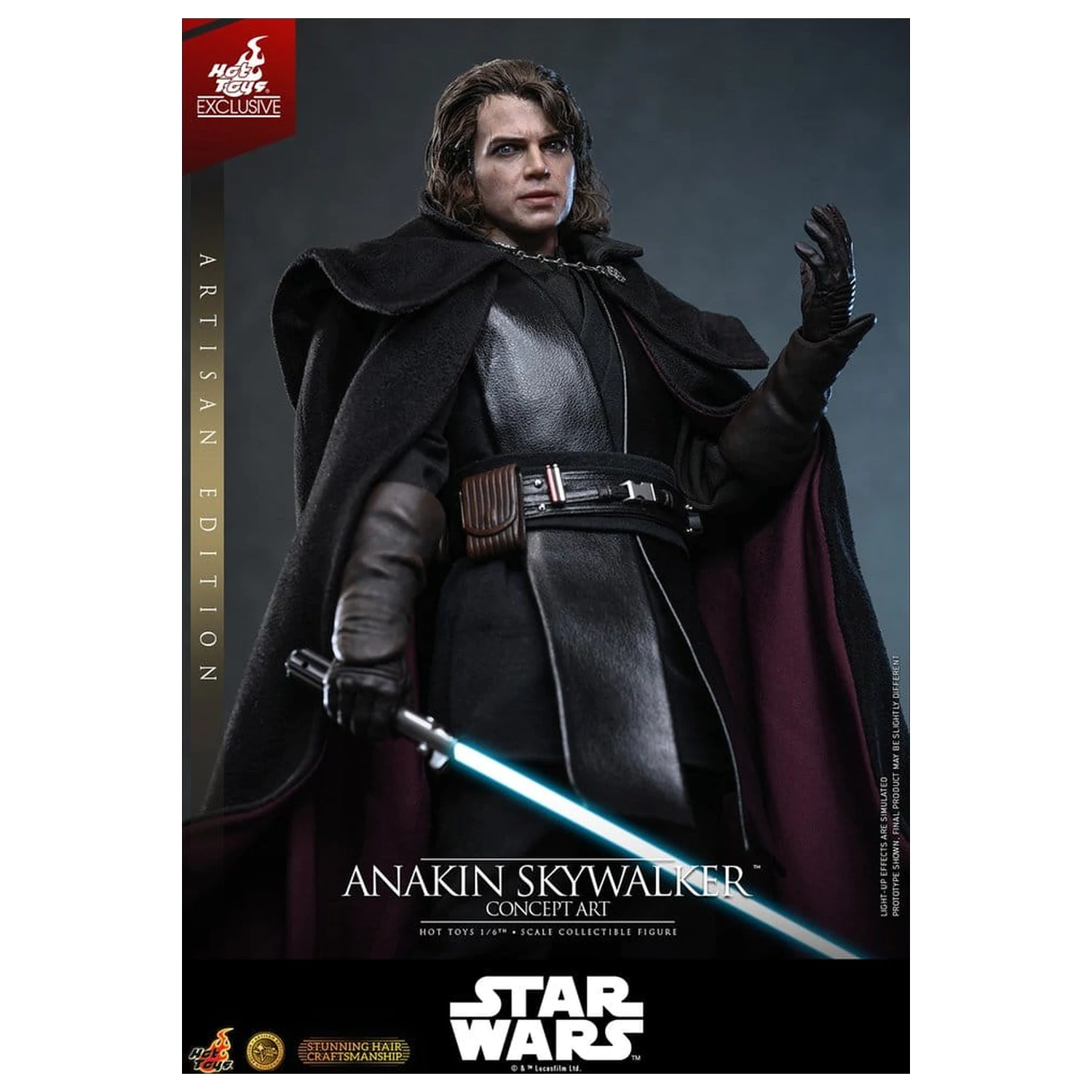 Star Wars Episode III: Revenge Of The Sith Film Meisterstück Actionfigur 1/6 Anakin Skywalker (Concept Art Version) (Artisan Edition) Hot Toys Exklusiv 31 cm Produktfoto