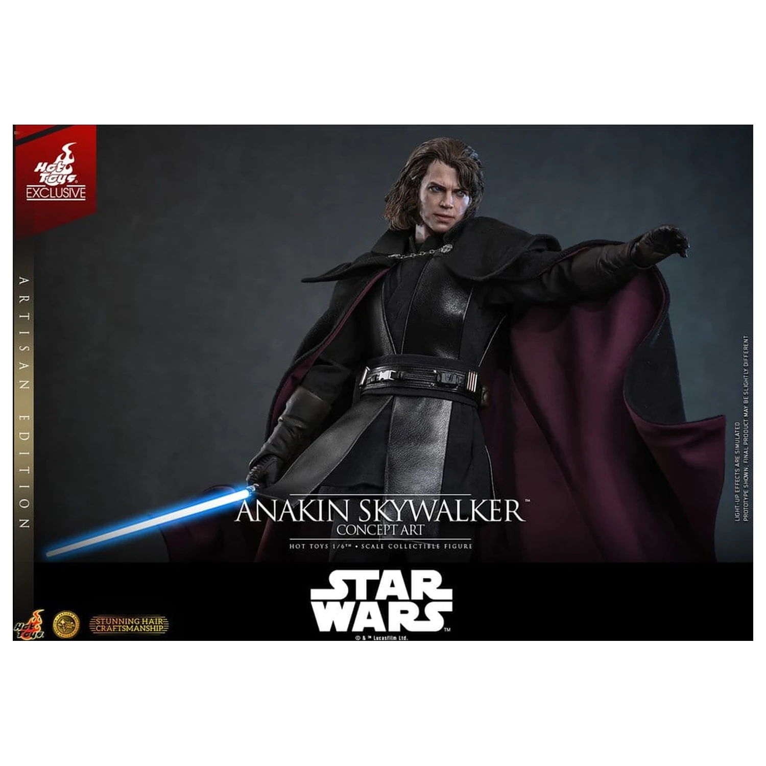Star Wars Episode III: Revenge Of The Sith Film Meisterstück Actionfigur 1/6 Anakin Skywalker (Concept Art Version) (Artisan Edition) Hot Toys Exklusiv 31 cm Produktfoto