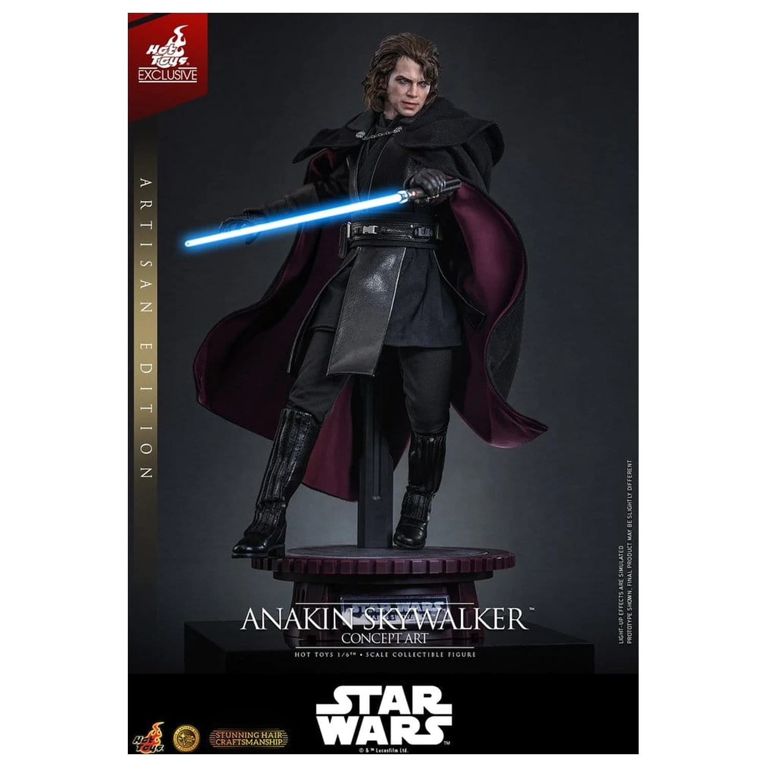 Star Wars Episode III: Revenge Of The Sith Film Meisterstück Actionfigur 1/6 Anakin Skywalker (Concept Art Version) (Artisan Edition) Hot Toys Exklusiv 31 cm Produktfoto