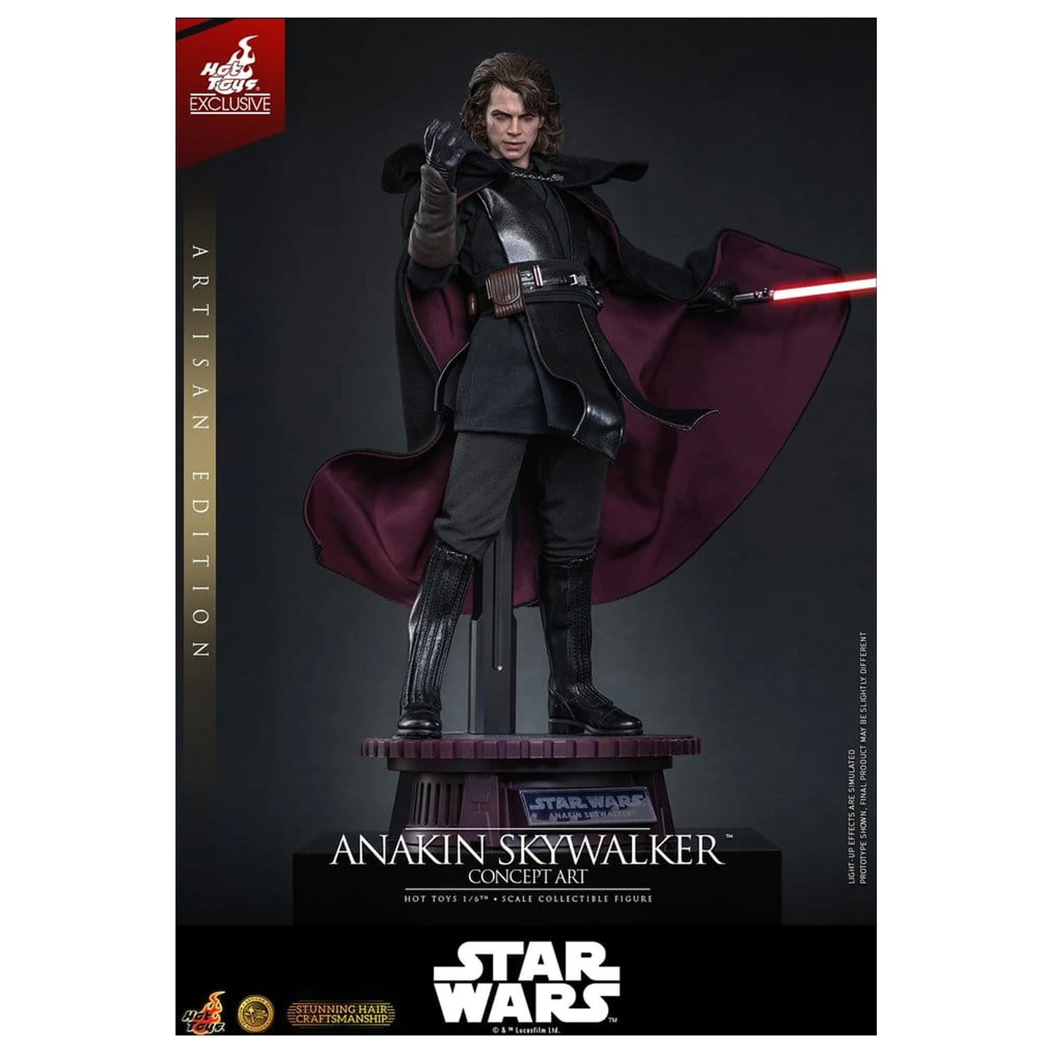 Star Wars Episode III: Revenge Of The Sith Film Meisterstück Actionfigur 1/6 Anakin Skywalker (Concept Art Version) (Artisan Edition) Hot Toys Exklusiv 31 cm Produktfoto