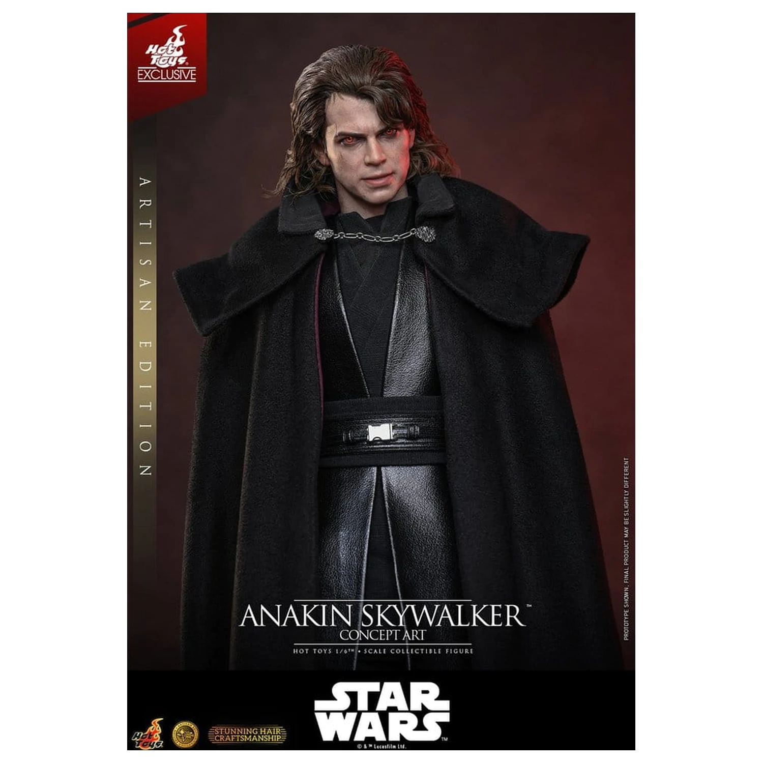 Star Wars Episode III: Revenge Of The Sith Film Meisterstück Actionfigur 1/6 Anakin Skywalker (Concept Art Version) (Artisan Edition) Hot Toys Exklusiv 31 cm Produktfoto