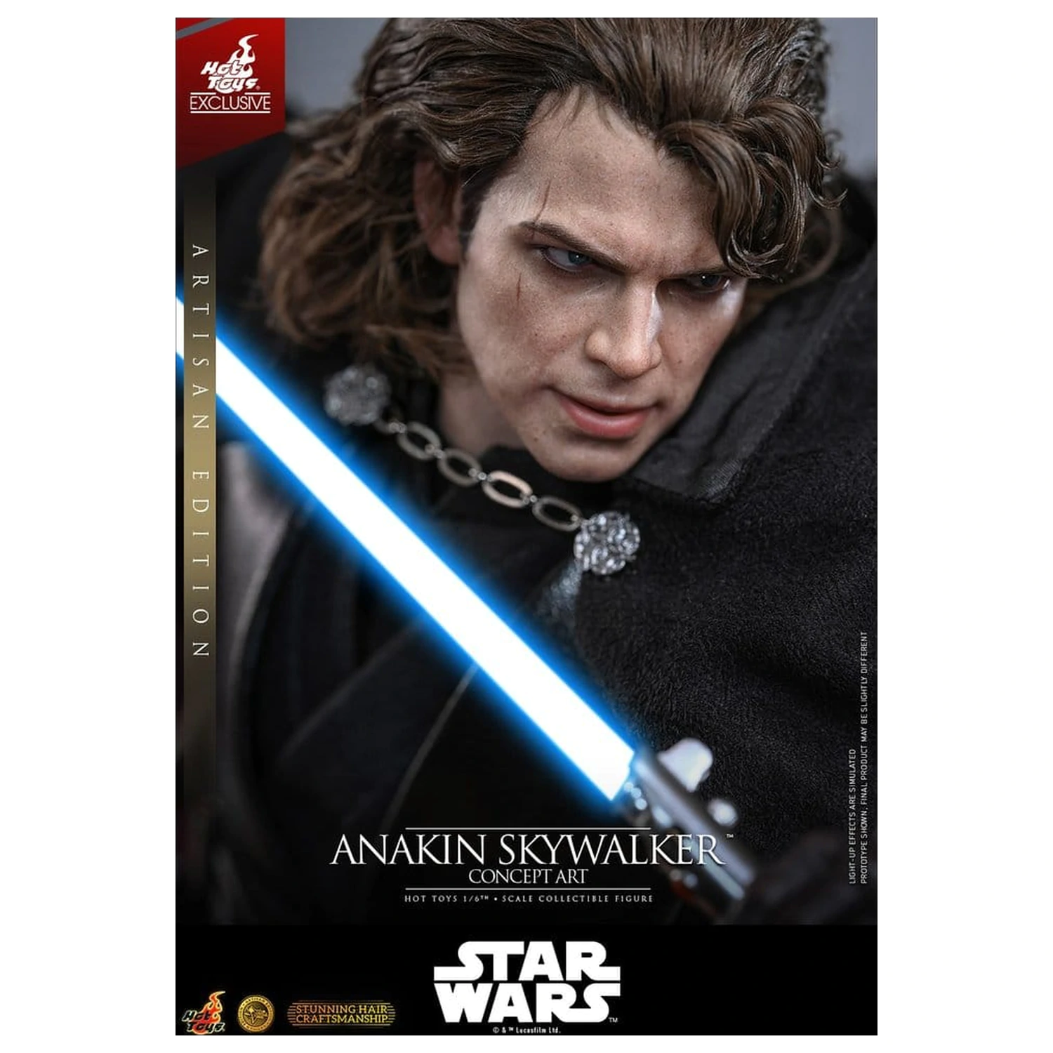Star Wars Episode III: Revenge Of The Sith Film Meisterstück Actionfigur 1/6 Anakin Skywalker (Concept Art Version) (Artisan Edition) Hot Toys Exklusiv 31 cm Produktfoto