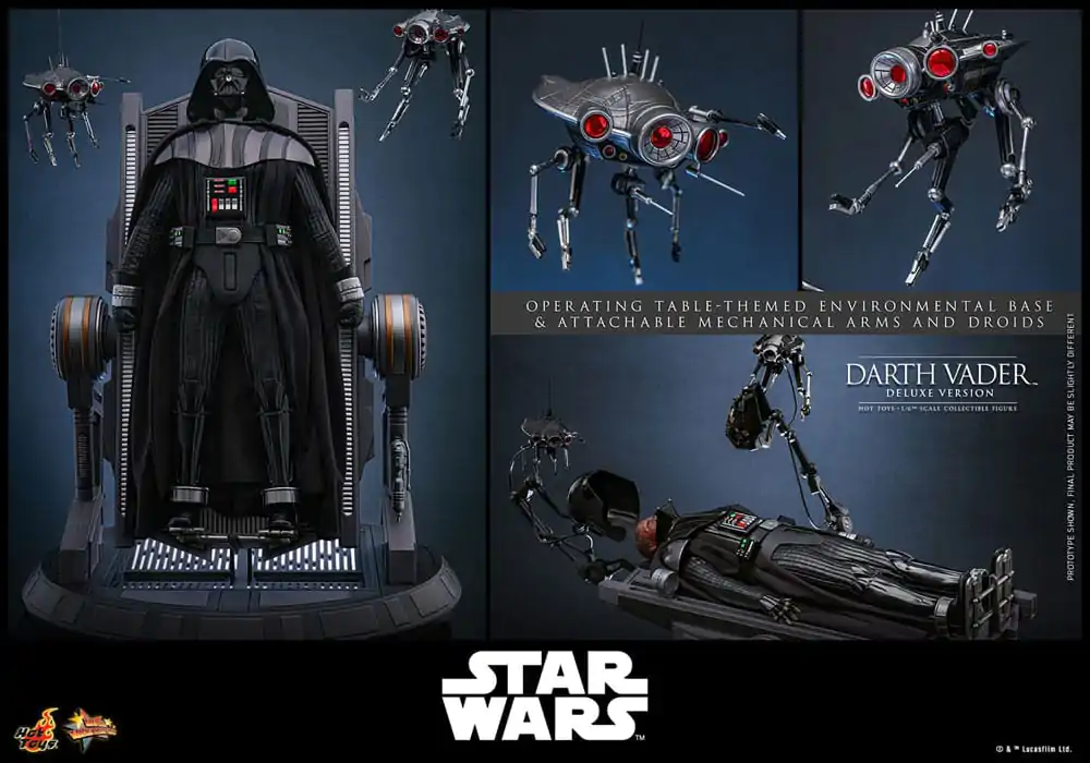 Star Wars: Episode III - Revenge of the Sith Movie Masterpiece Actionfigur 1/6 Darth Vader (Deluxe Version) 35 cm Produktfoto