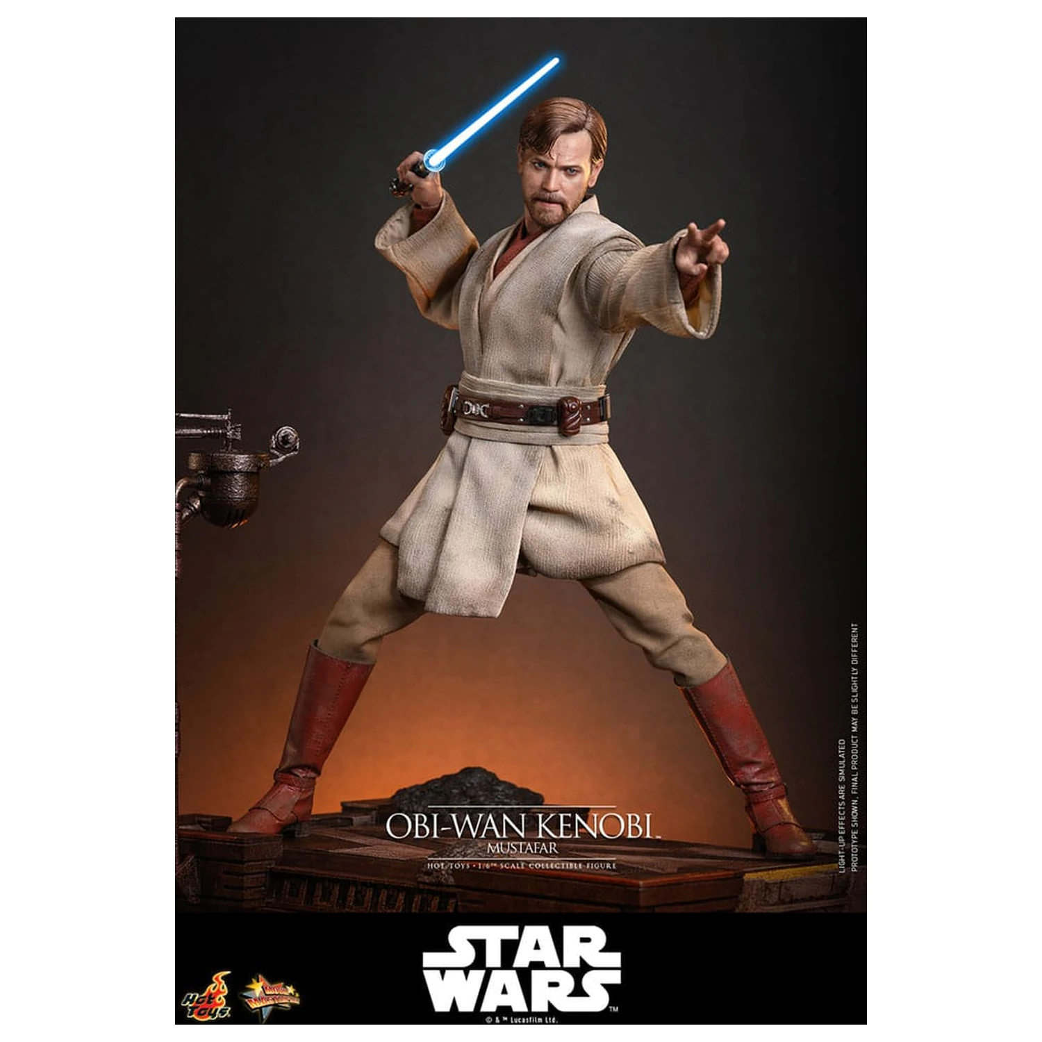 Star Wars: Episode III - Revenge of the Sith Film Meisterwerk Actionfigur 1/6 Obi-Wan Kenobi (Mustafar) 31 cm Produktfoto