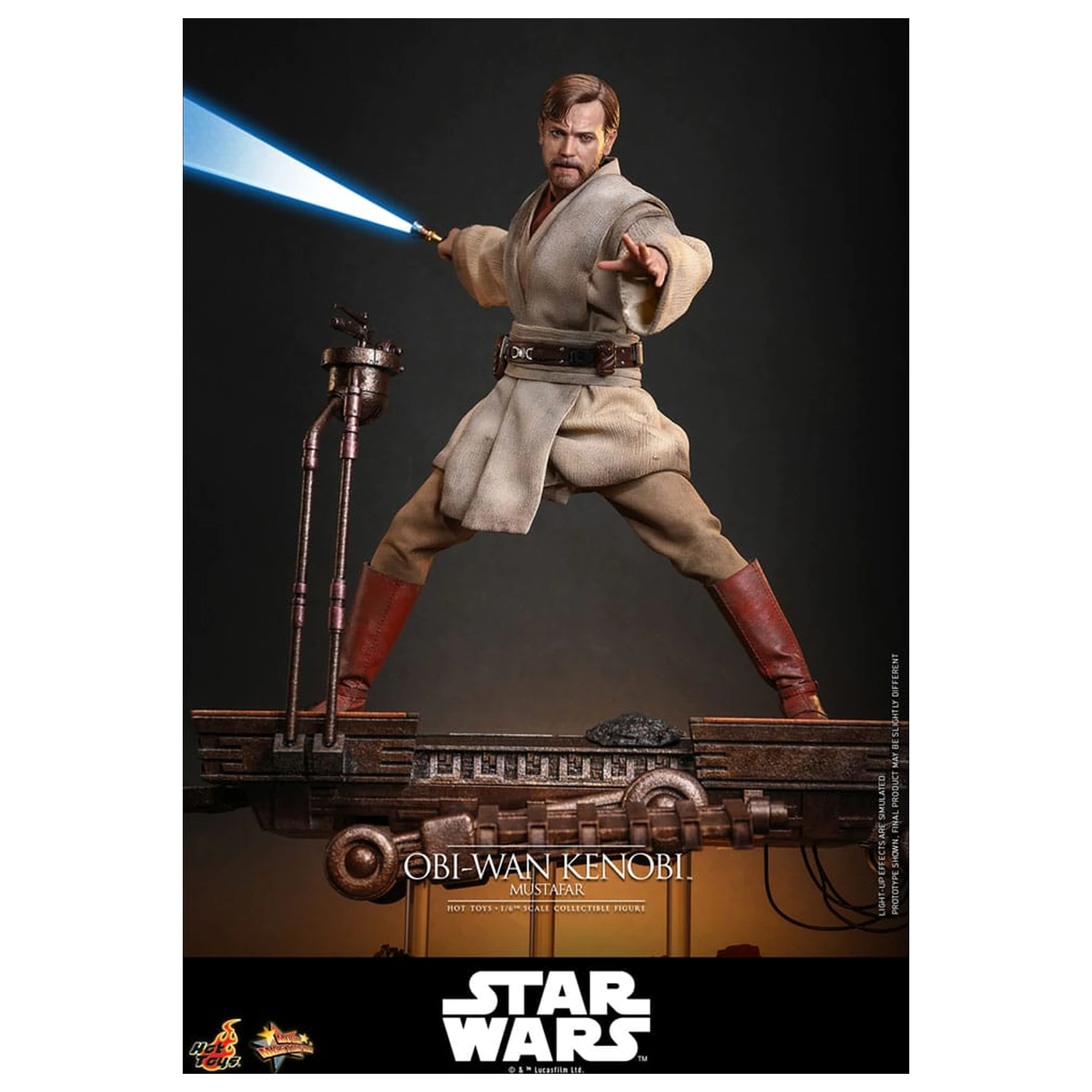 Star Wars: Episode III - Revenge of the Sith Film Meisterwerk Actionfigur 1/6 Obi-Wan Kenobi (Mustafar) 31 cm Produktfoto