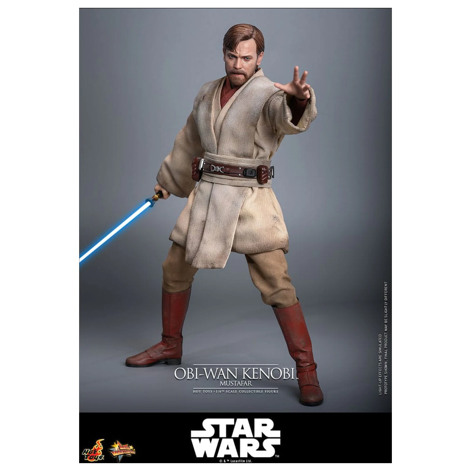 Star Wars: Episode III - Revenge of the Sith Film Meisterwerk Actionfigur 1/6 Obi-Wan Kenobi (Mustafar) 31 cm Produktfoto