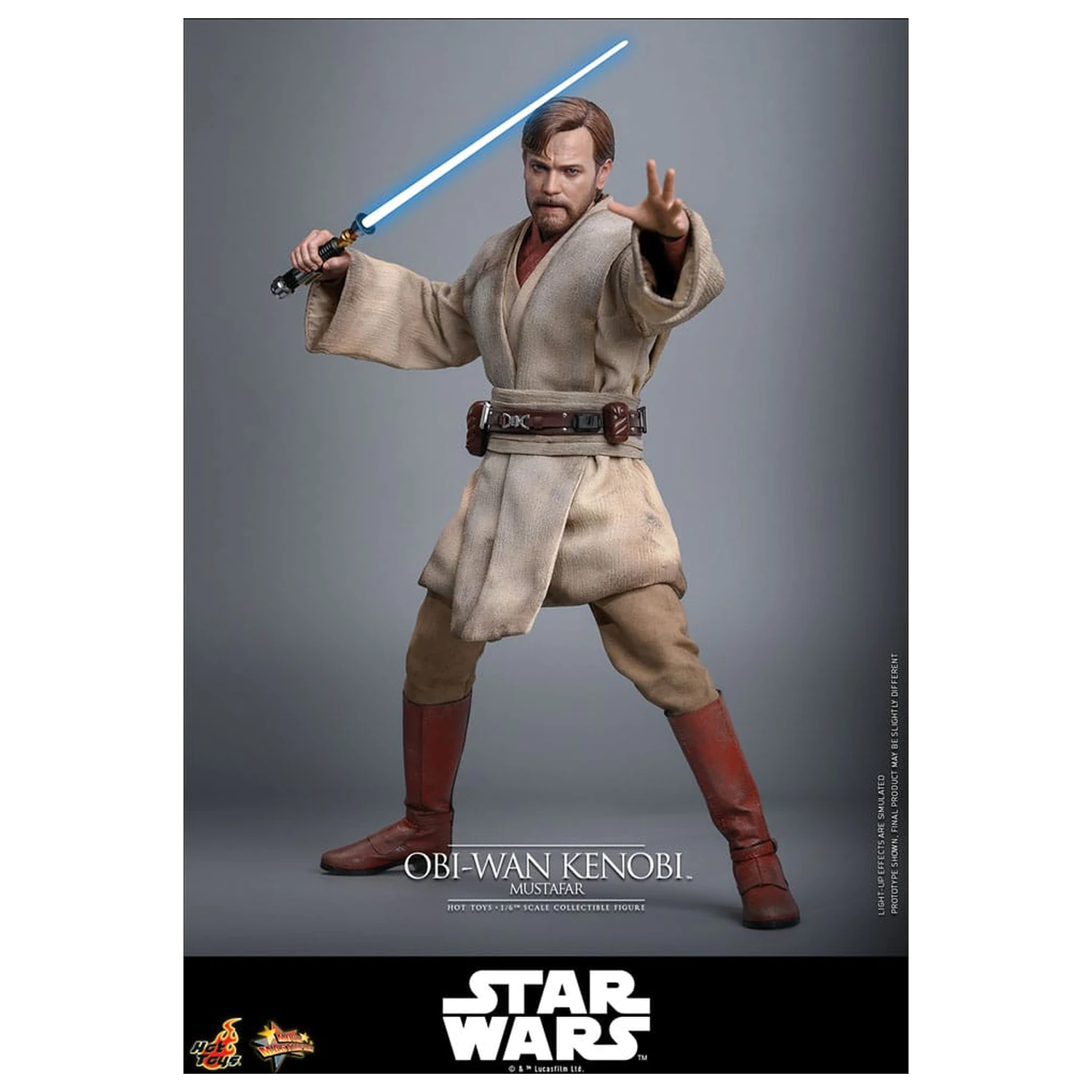 Star Wars: Episode III - Revenge of the Sith Film Meisterwerk Actionfigur 1/6 Obi-Wan Kenobi (Mustafar) 31 cm Produktfoto